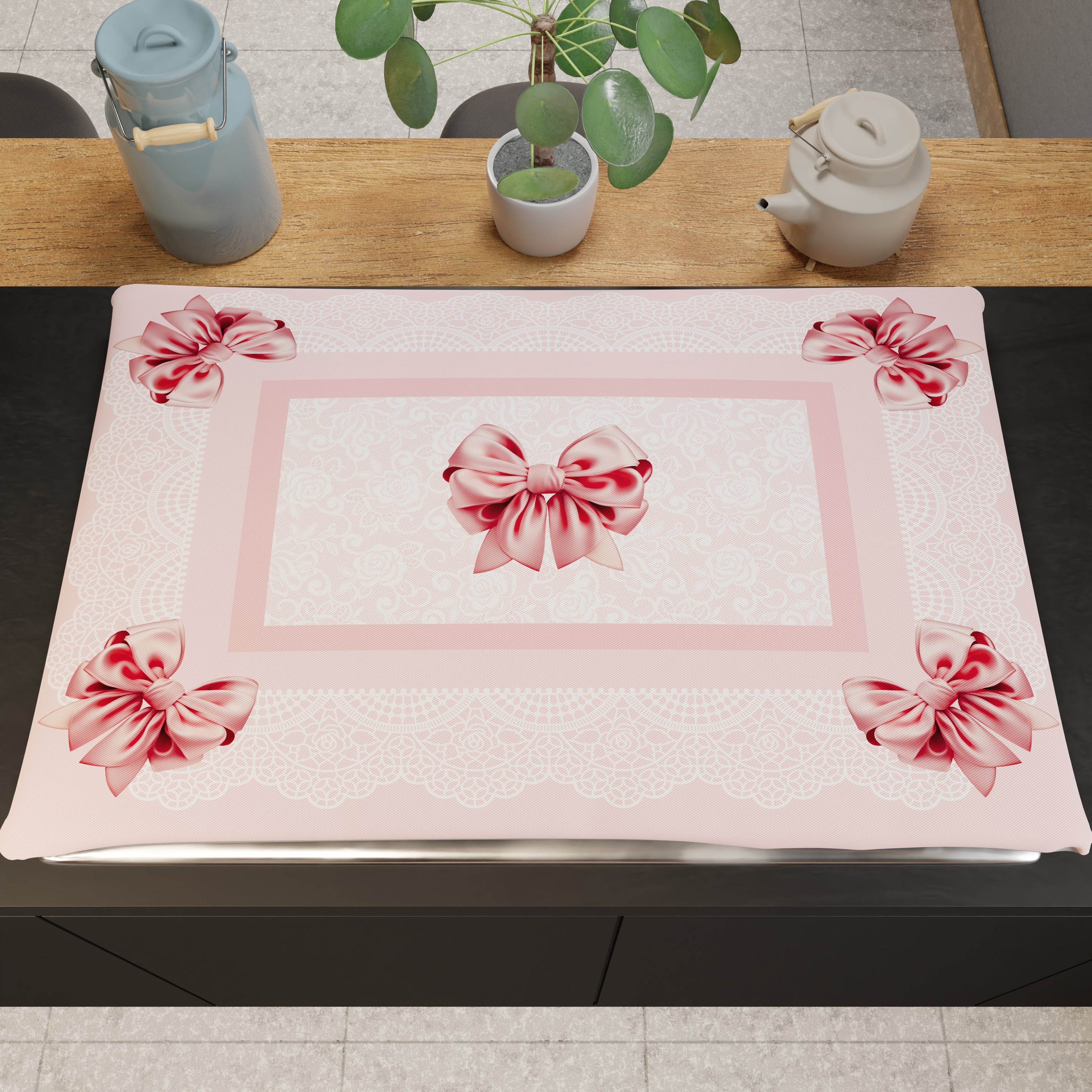 Coprifornello Coprifuochi Cucina in Stampa Digitale Fiocco 1pz 50x70cm