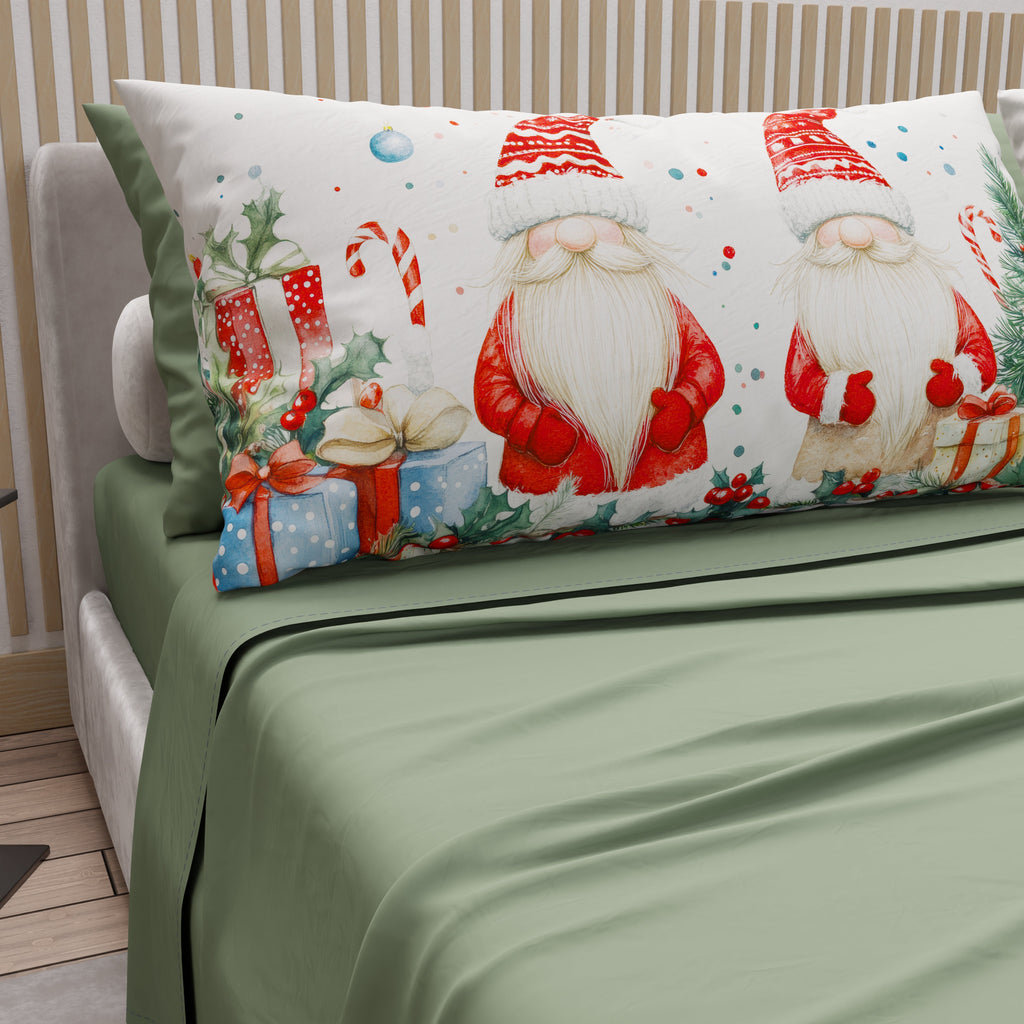 Lenzuola Natalizie in Cotone, Completo Letto con Federe in Stampa Digitale 25 Xmas 6