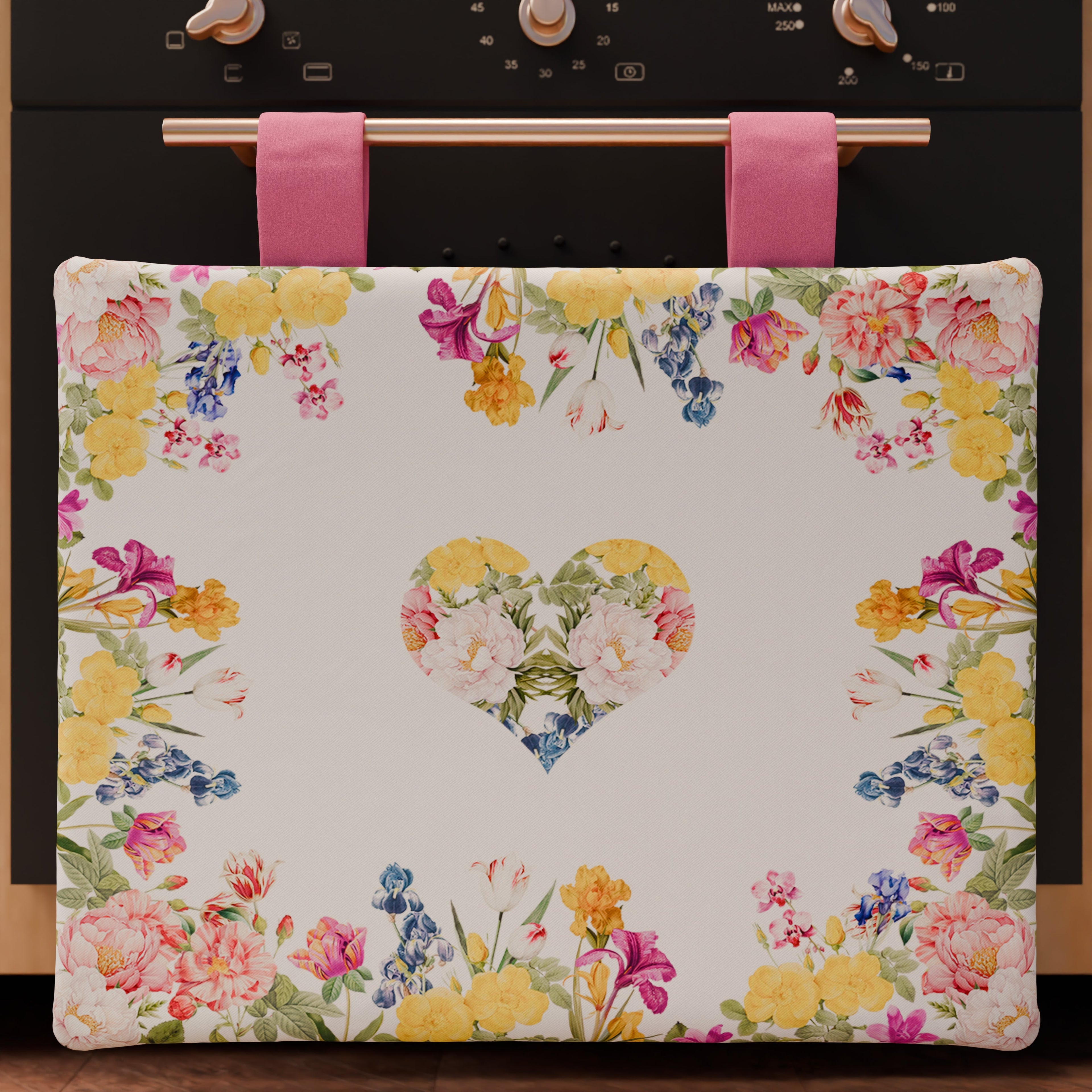 Copriforno per Cucina in Stampa Digitale Floreale 30 1pz 45x55cm