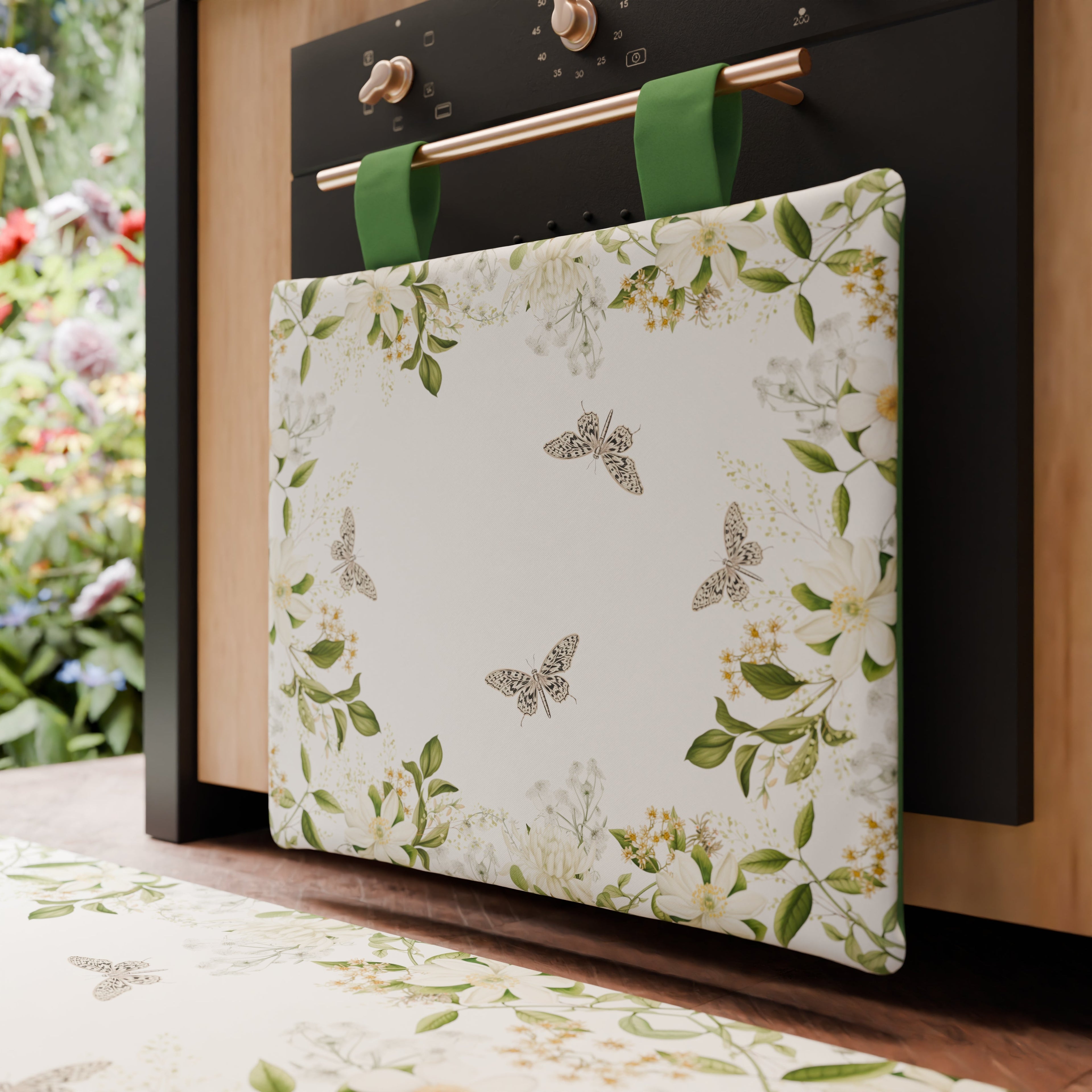 Copriforno per Cucina in Stampa Digitale Floral 1pz 45x55cm