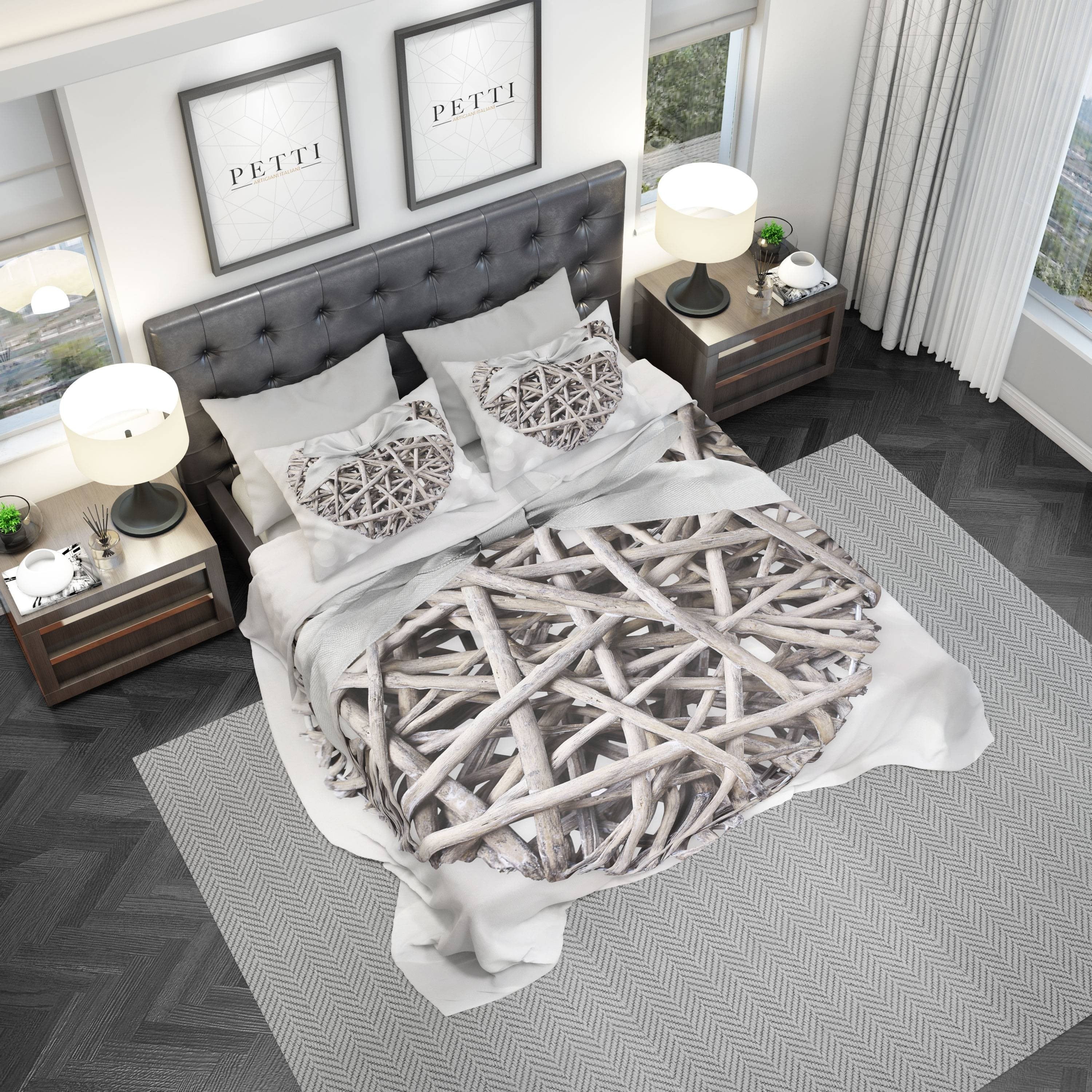 Lenzuola in cotone Love, Microfibra Anallergica - Petti Home