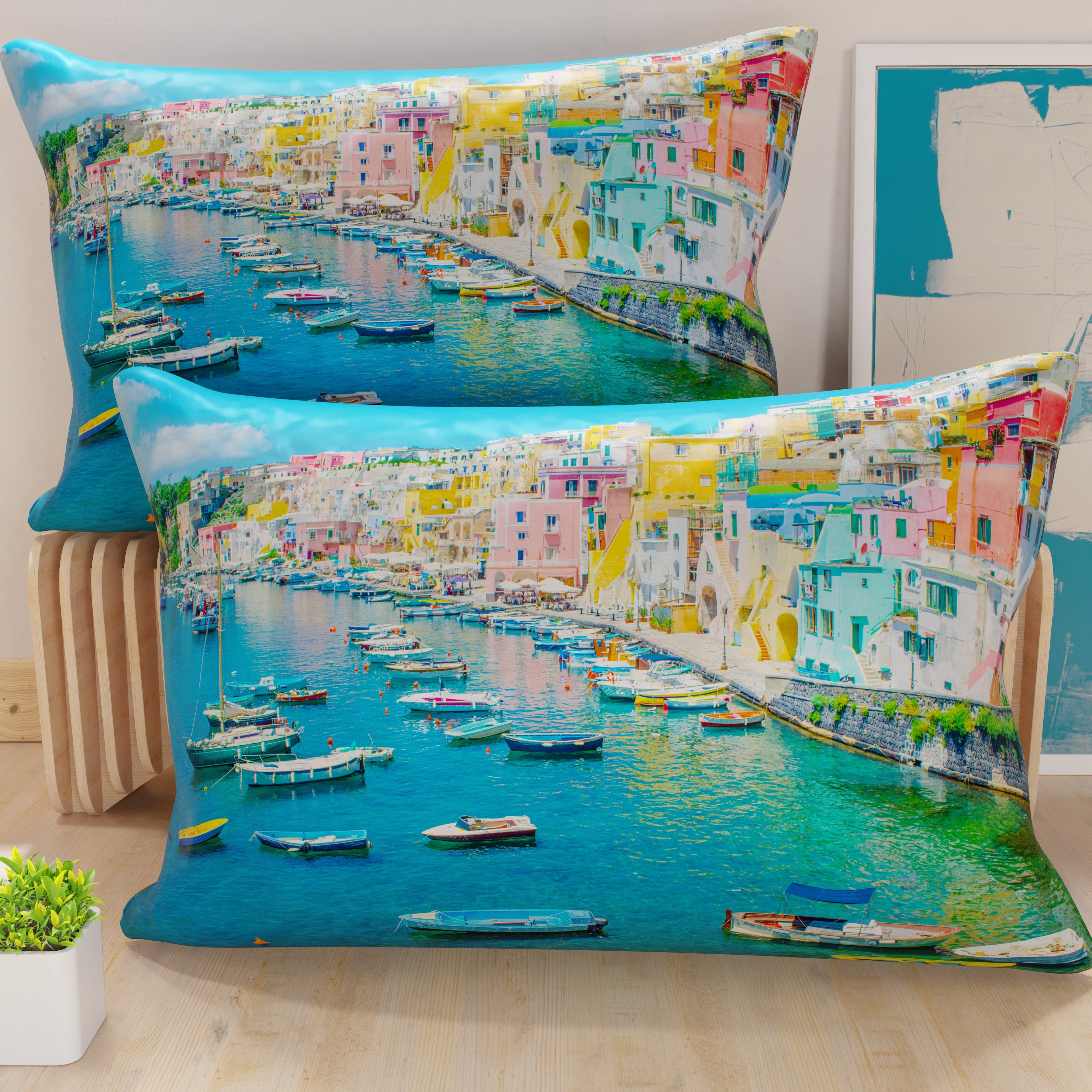 Federe, Federe Cuscini in Stampa Digitale, Procida