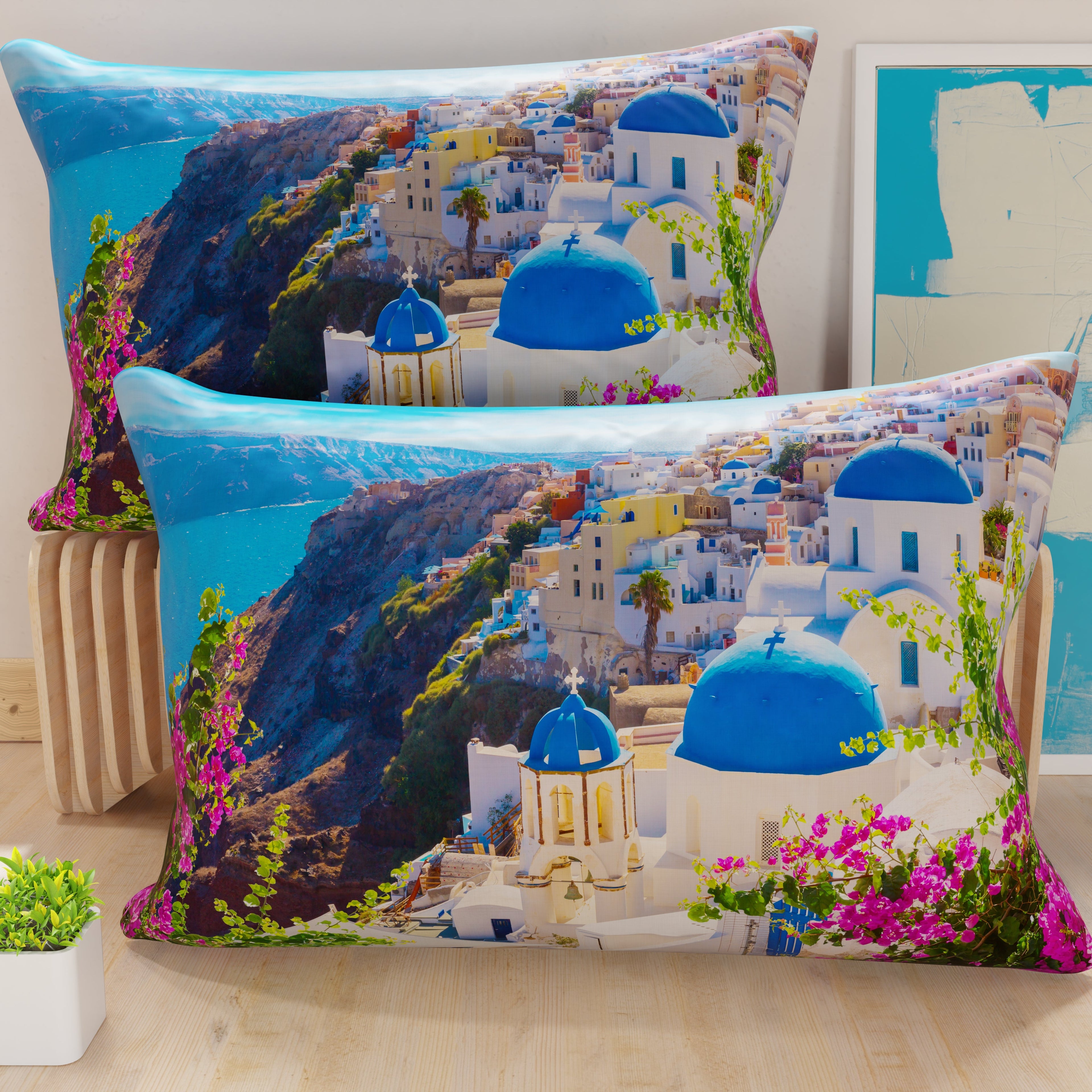 Federe, Federe Cuscini in Stampa Digitale, Santorini