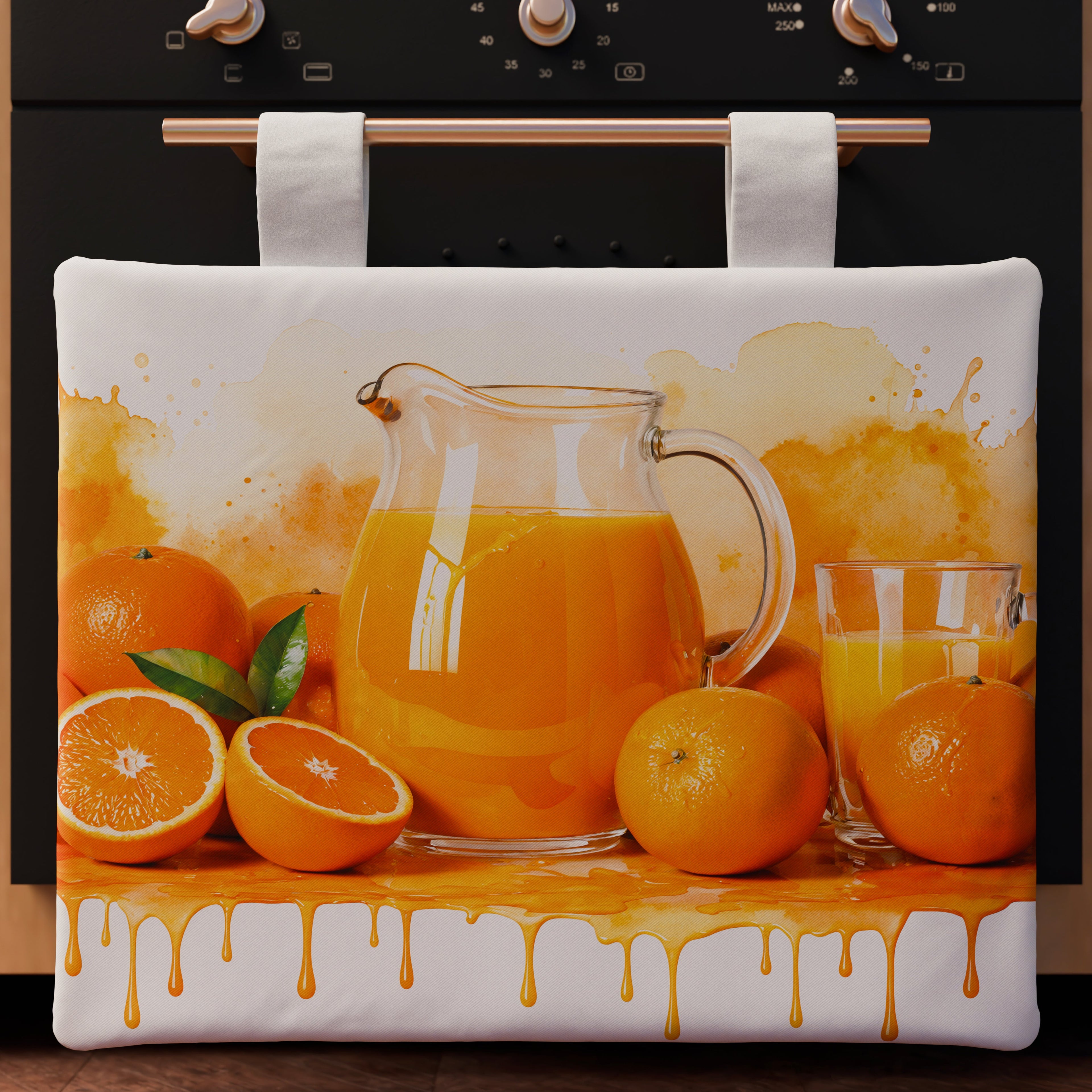 Copriforno per Cucina in Stampa Digitale Fruit - Arancia