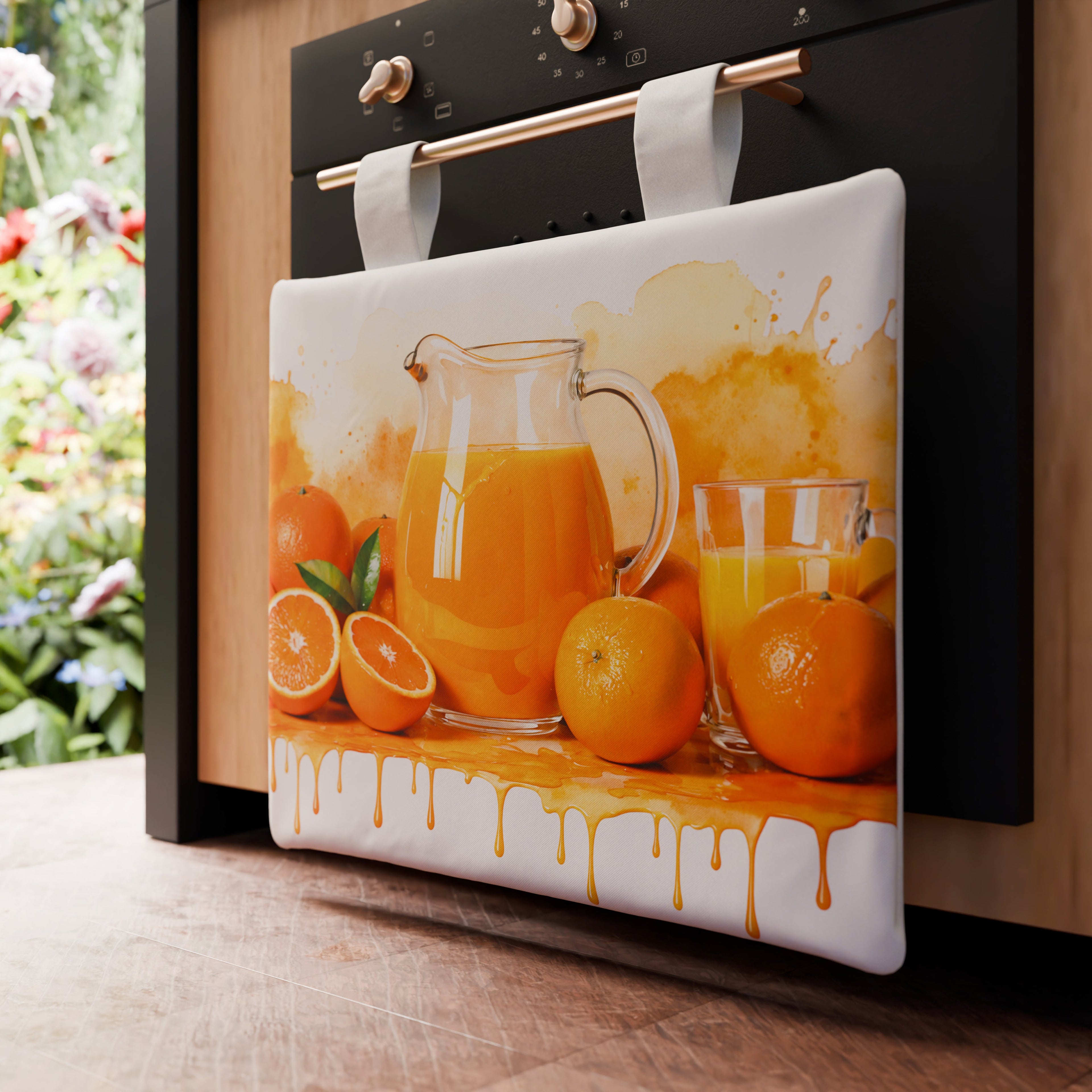 Copriforno per Cucina in Stampa Digitale Fruit - Arancia