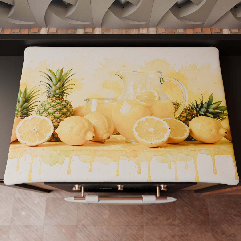 Coprifornello Coprifuochi Cucina in Stampa Digitale Fruit - Limone e Ananas