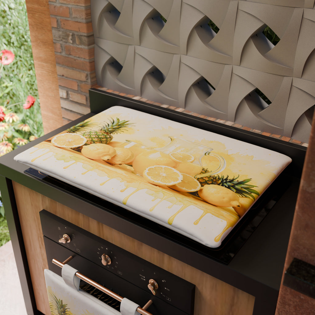 Coprifornello Coprifuochi Cucina in Stampa Digitale Fruit - Limone e Ananas
