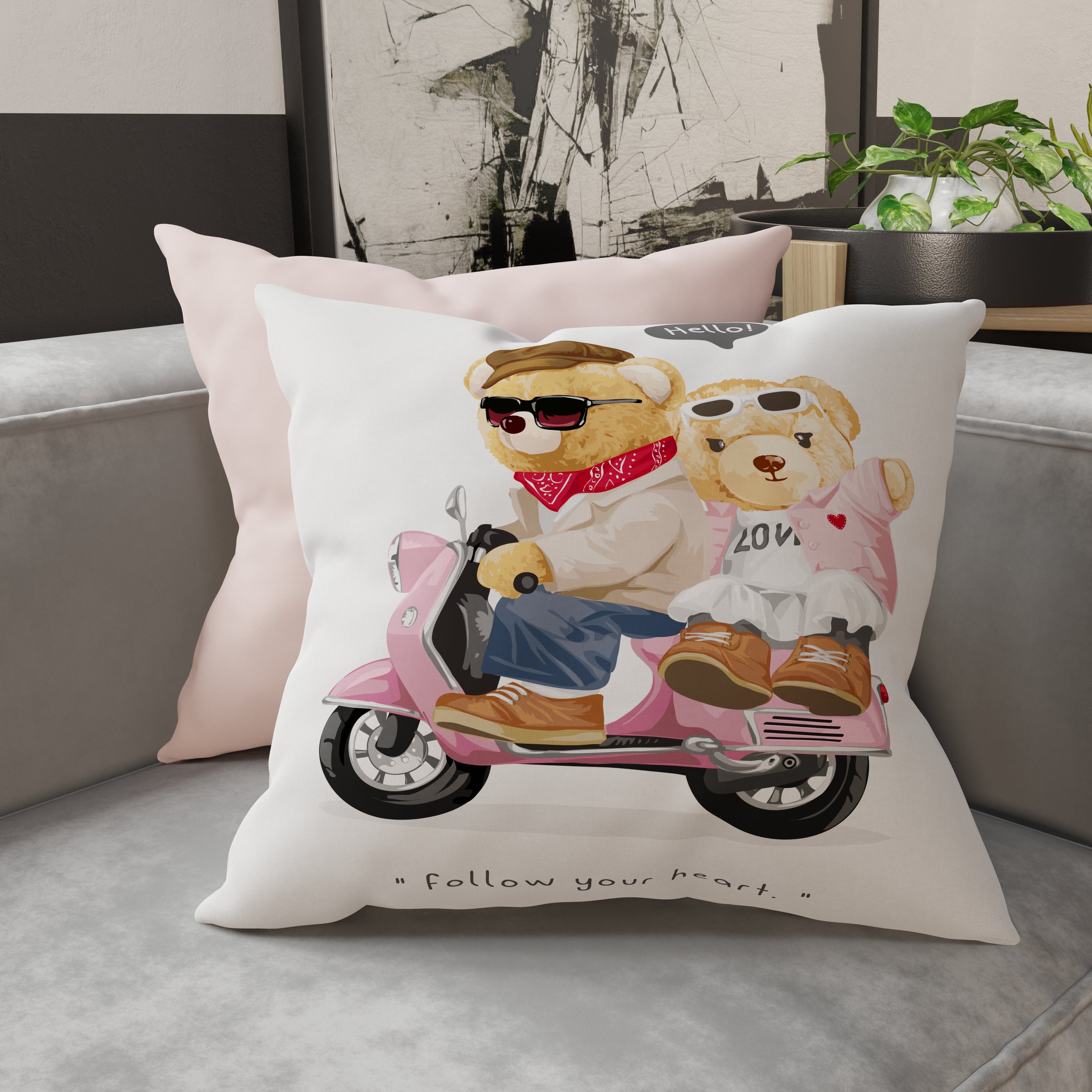 Cuscini, Copricuscini Divano, Cuscini Arredo in Stampa Digitale Teddy Vespa