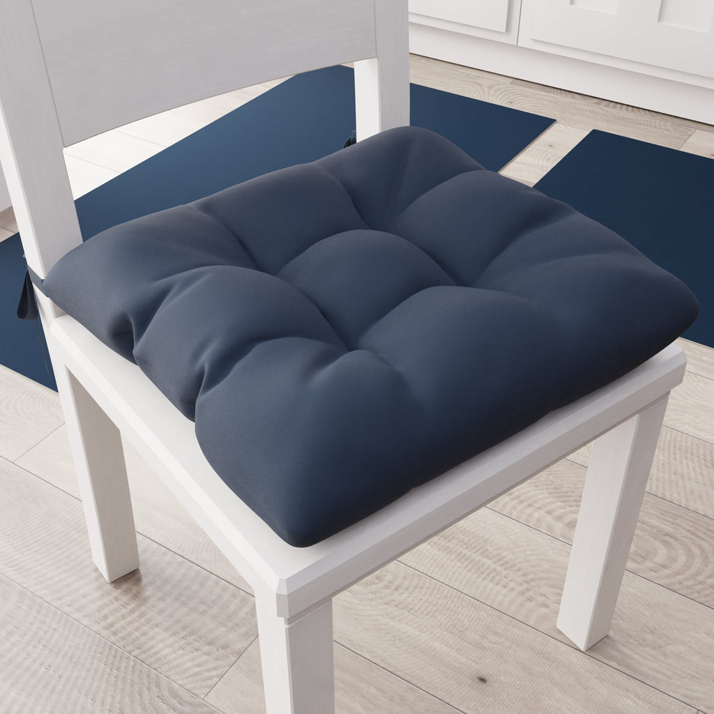 Cuscini per Sedie Cucina, Cuscini Coprisedie 6 Pezzi Blu Marino