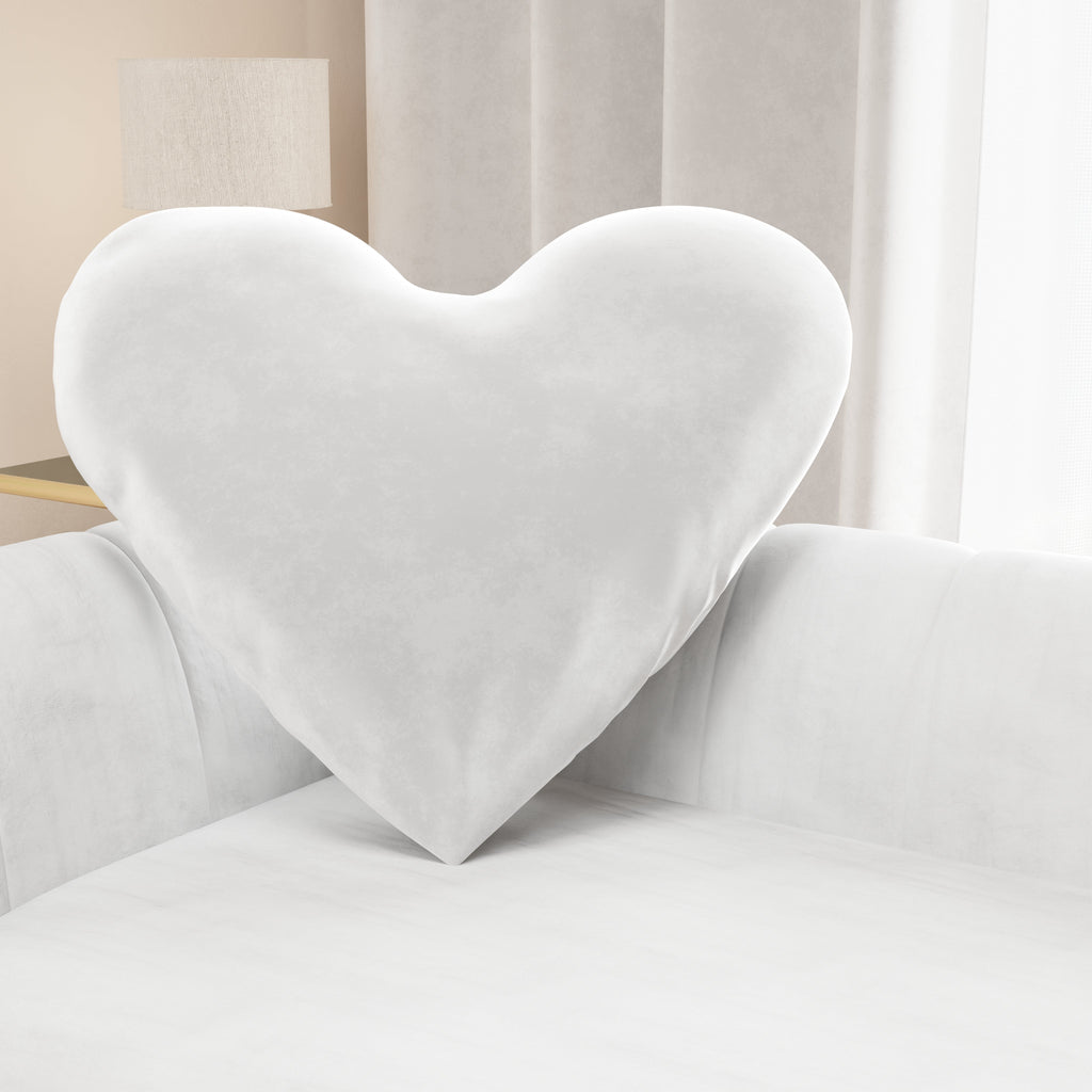 Cuscino Arredo Cuore Bianco