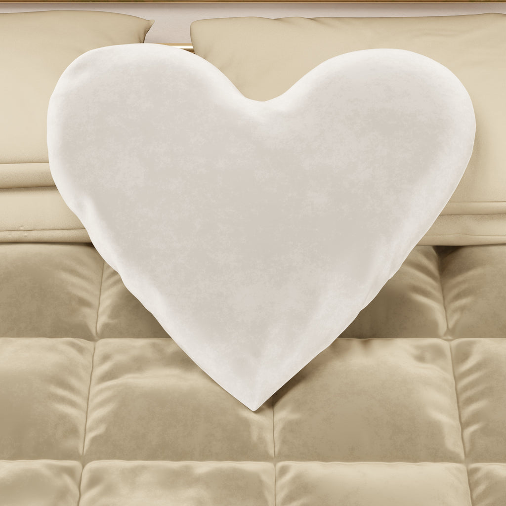 Cuscino Arredo Cuore Latte