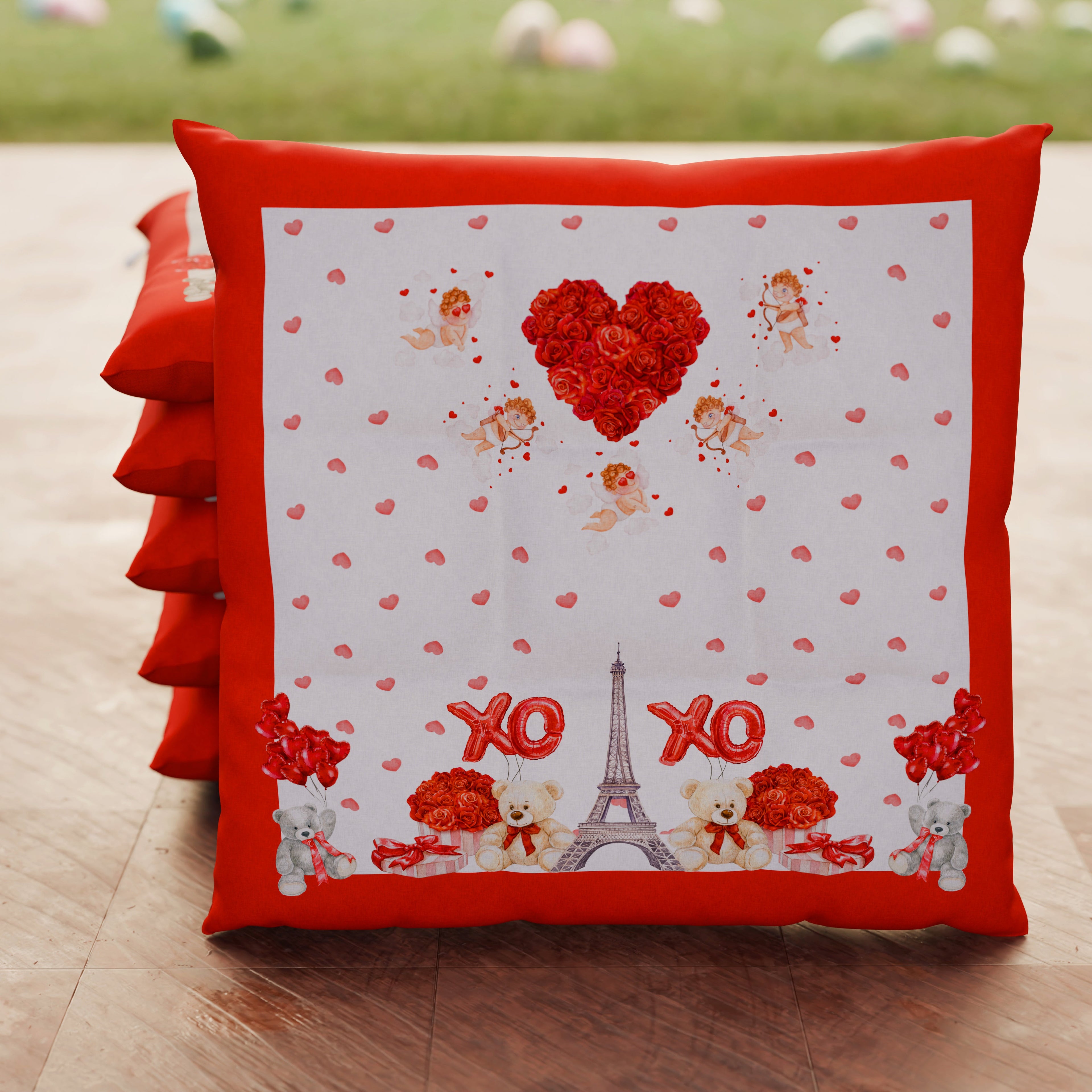 Cuscini per Sedie  San Valentino Coprisedia  6 Pezzi Amour