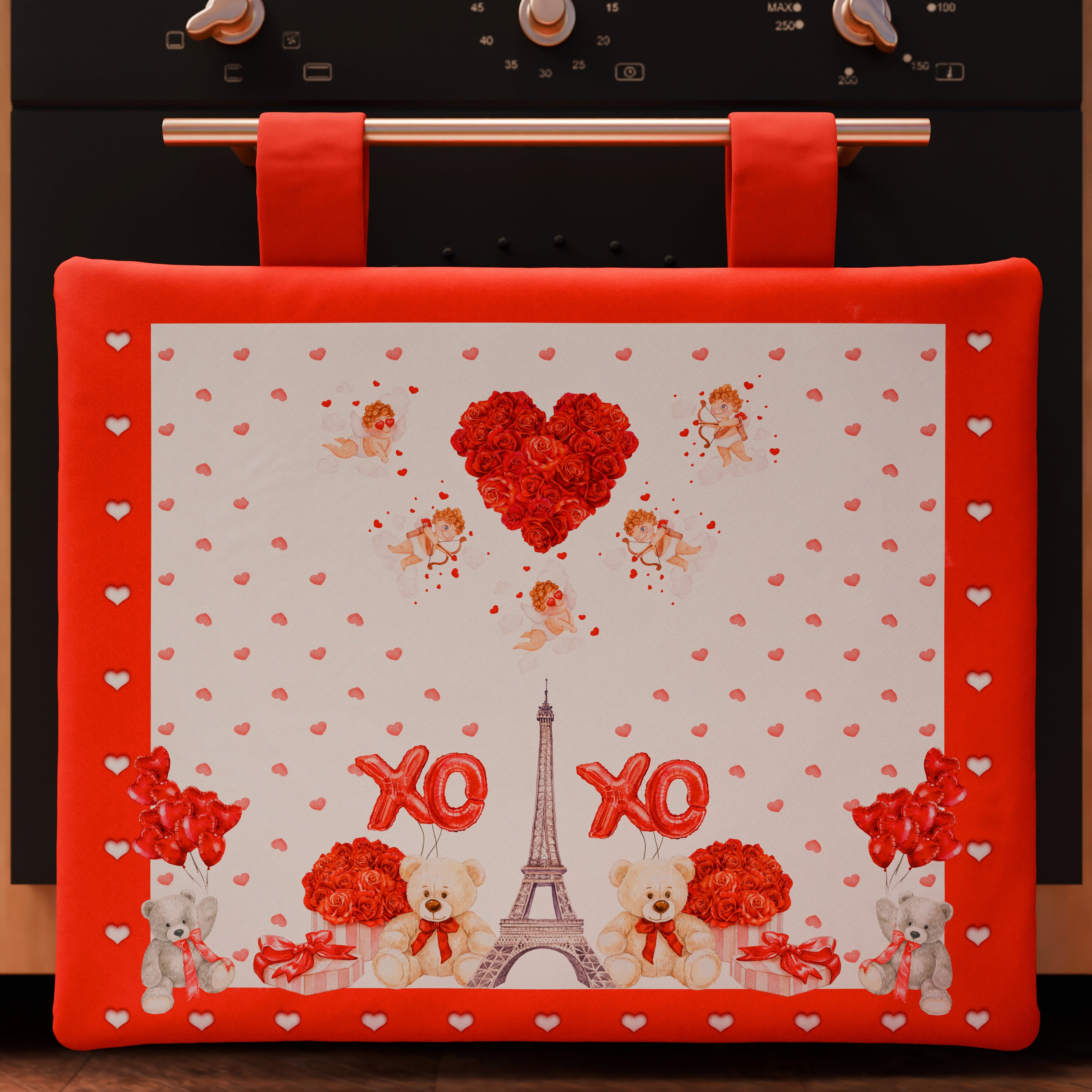 Copriforno San Valentino per Cucina in Stampa Digitale Amour 1pz