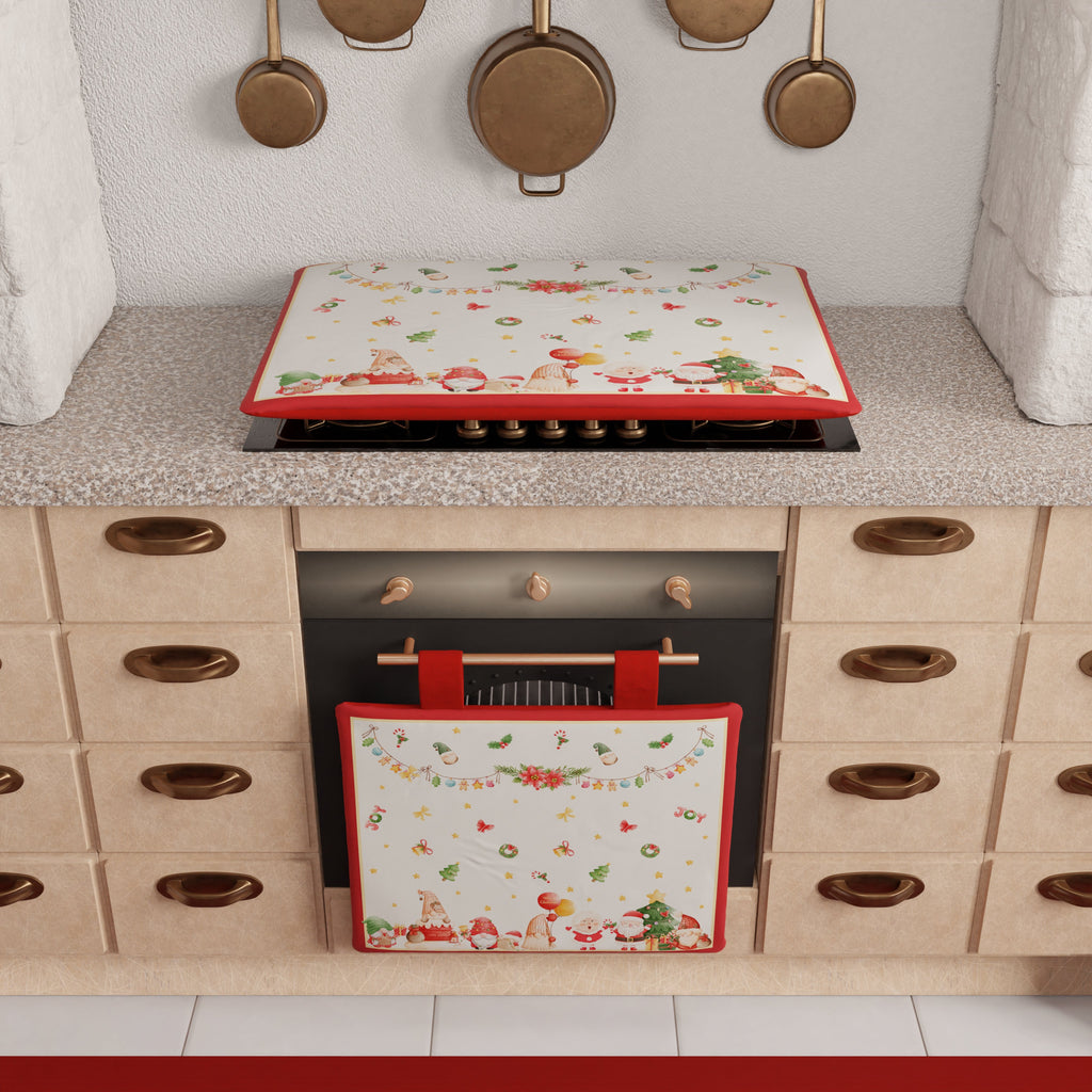 Coprifornello Natalizio Coprifuochi Cucina in Stampa Digitale Gnomo