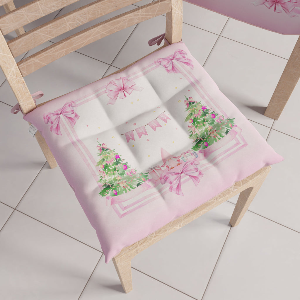 Cuscini per Sedie Natalizi Coprisedia Natalizi 6 Pezzi Gnomo Rosa