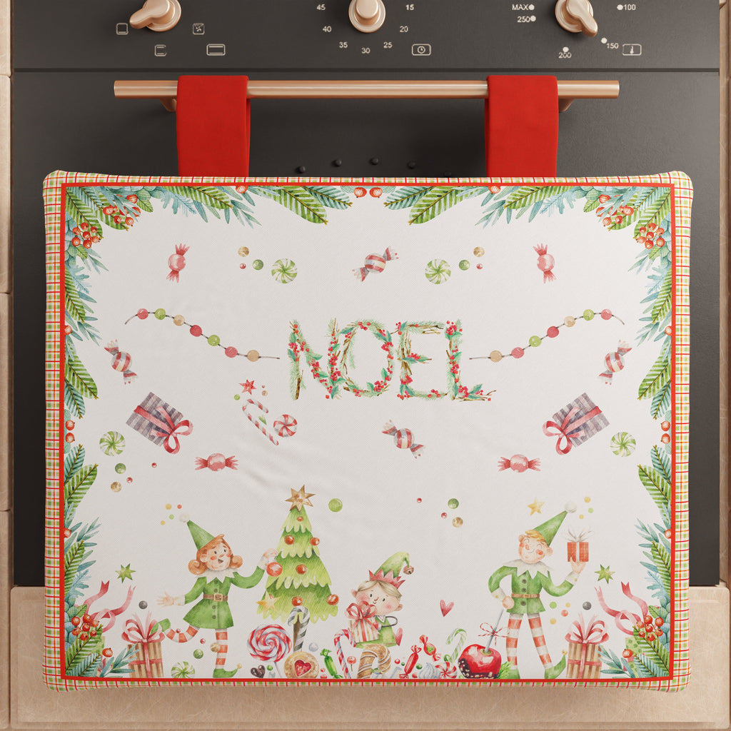 Copriforno Natalizio per Cucina in Stampa Digitale Noel