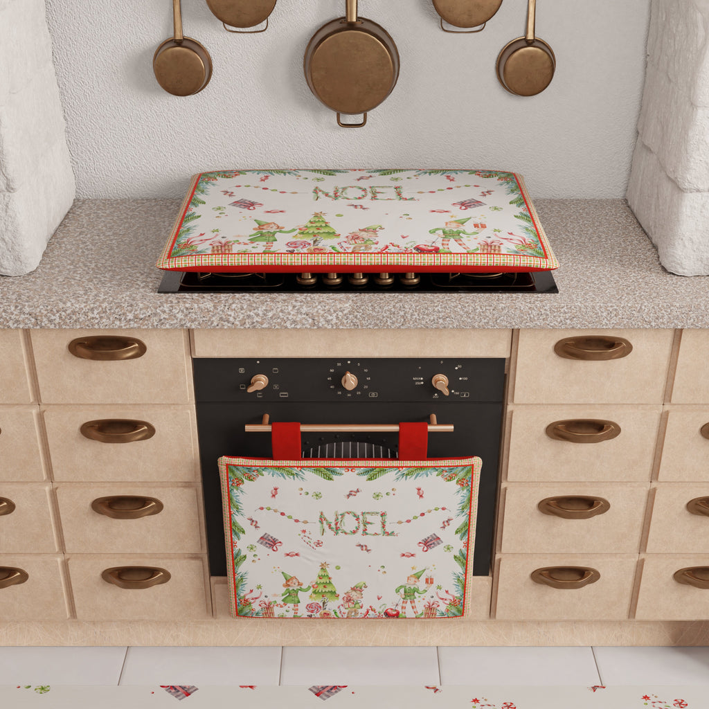 Coprifornello Natalizio Coprifuochi Cucina in Stampa Digitale Noel