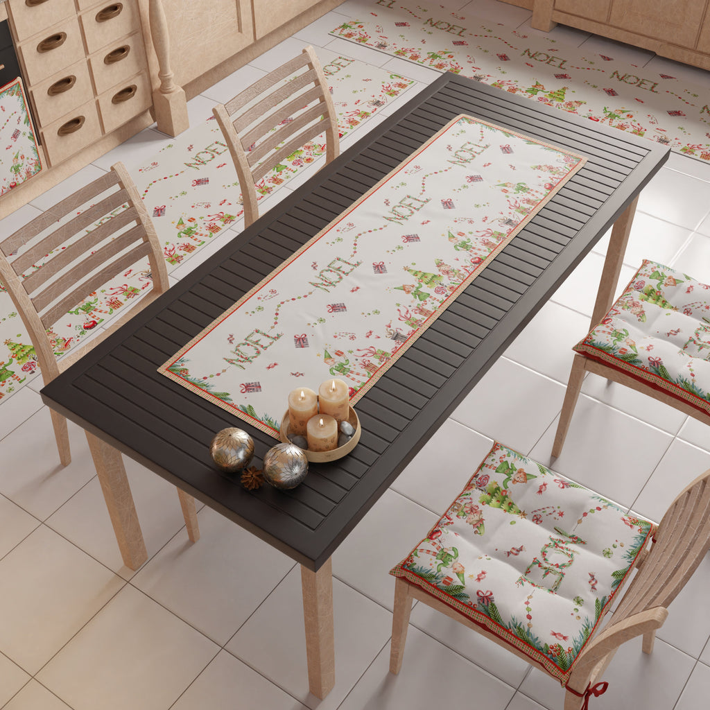 Runner Natalizi, Runner Tavola Natalizio, Tovaglia Runner Natalizia, Runner Cucina Noel