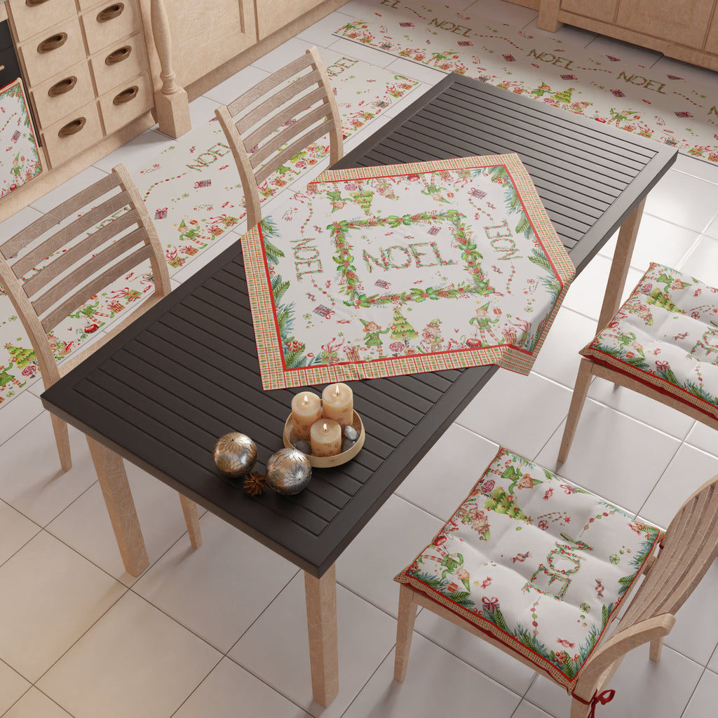 Centrotavola Natalizio per Cucina in Stampa Digitale Noel