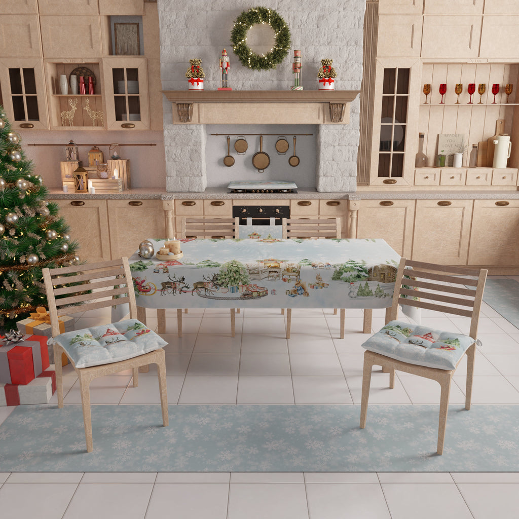 Tappeto Cucina Natalizio Antiscivolo Passatoia Natalizia Cucina lavabile Snow