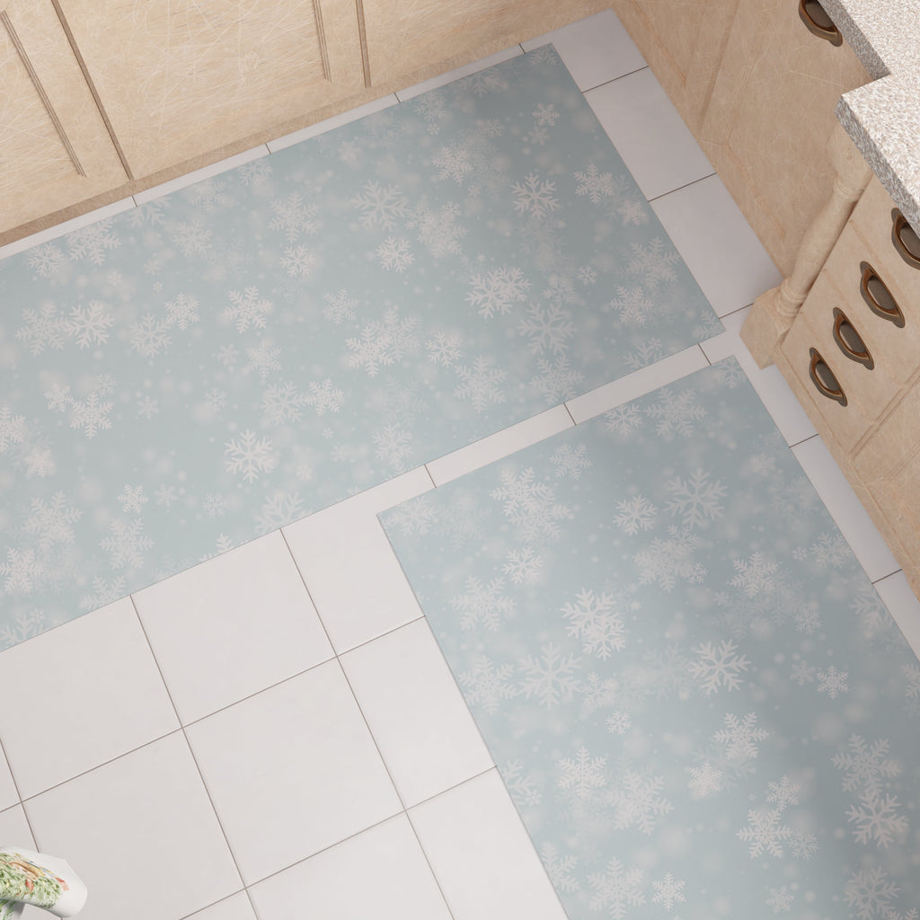 Tappeto Cucina Natalizio Antiscivolo Passatoia Natalizia Cucina lavabile Snow