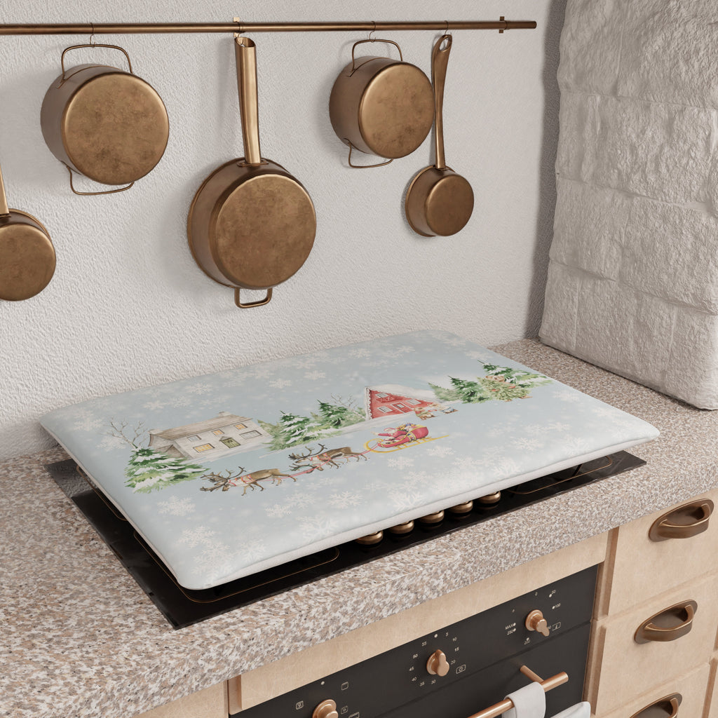 Coprifornello Natalizio Coprifuochi Cucina in Stampa Digitale Snow