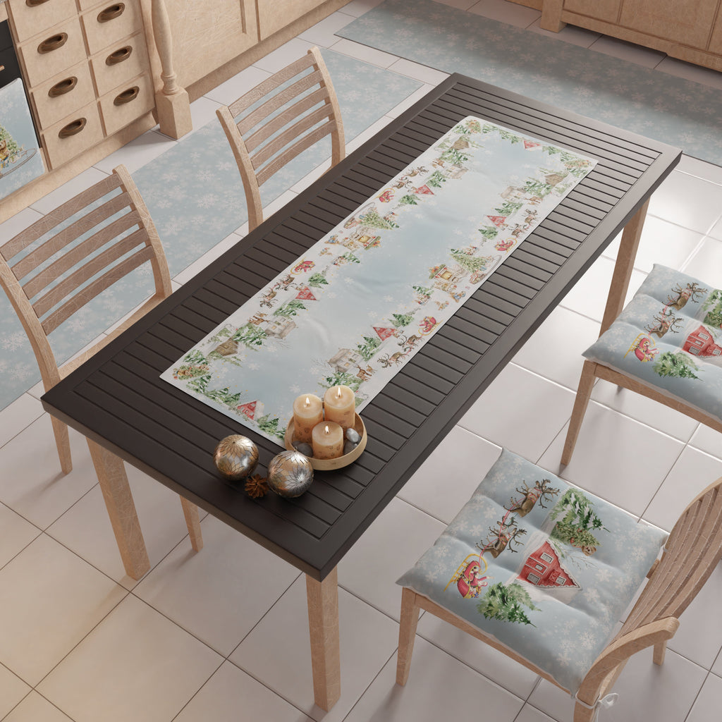 Runner Natalizi, Runner Tavola Natalizio, Tovaglia Runner Natalizia, Runner Cucina Snow