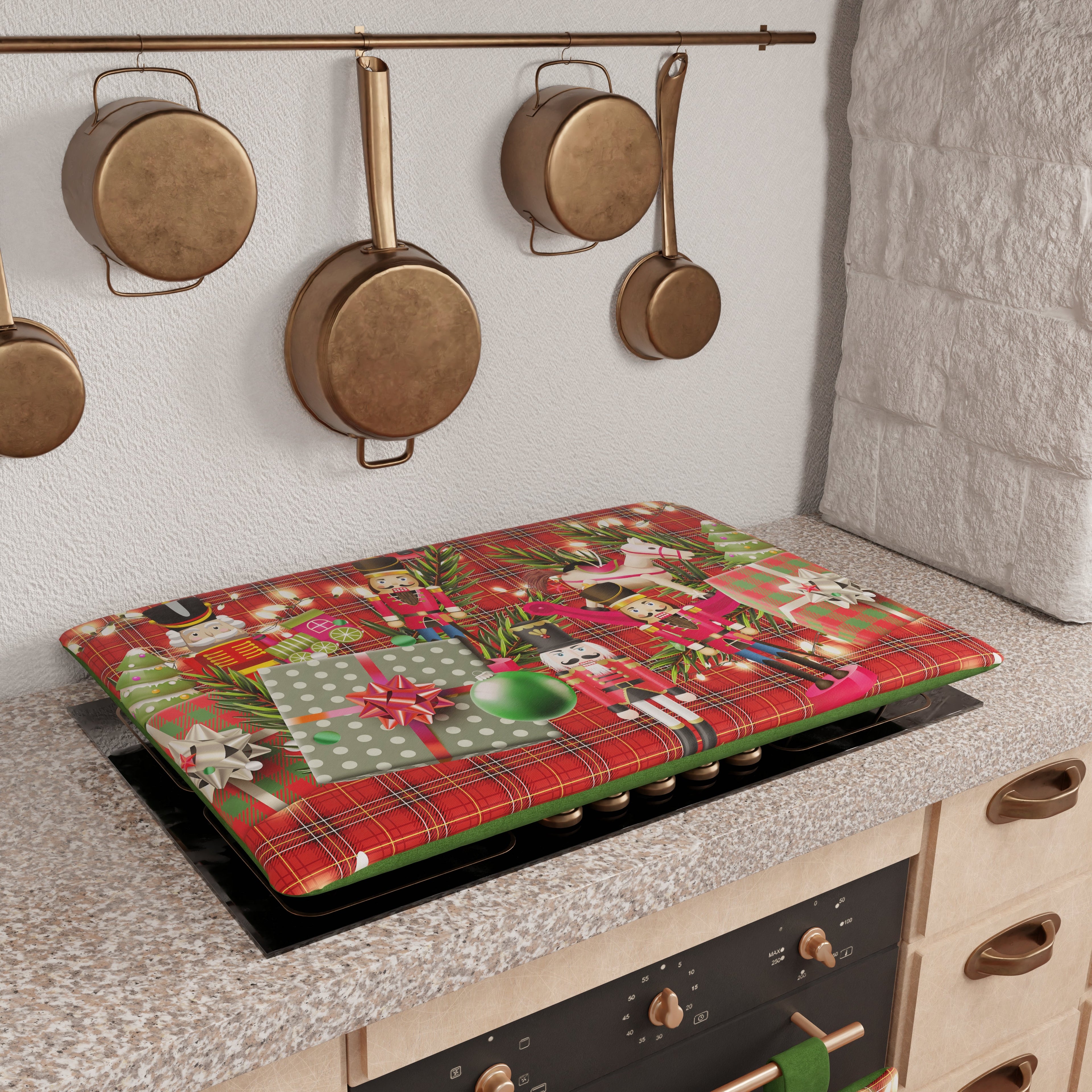 Coprifornello Natalizio Coprifuochi Cucina in Stampa Digitale Soldatini