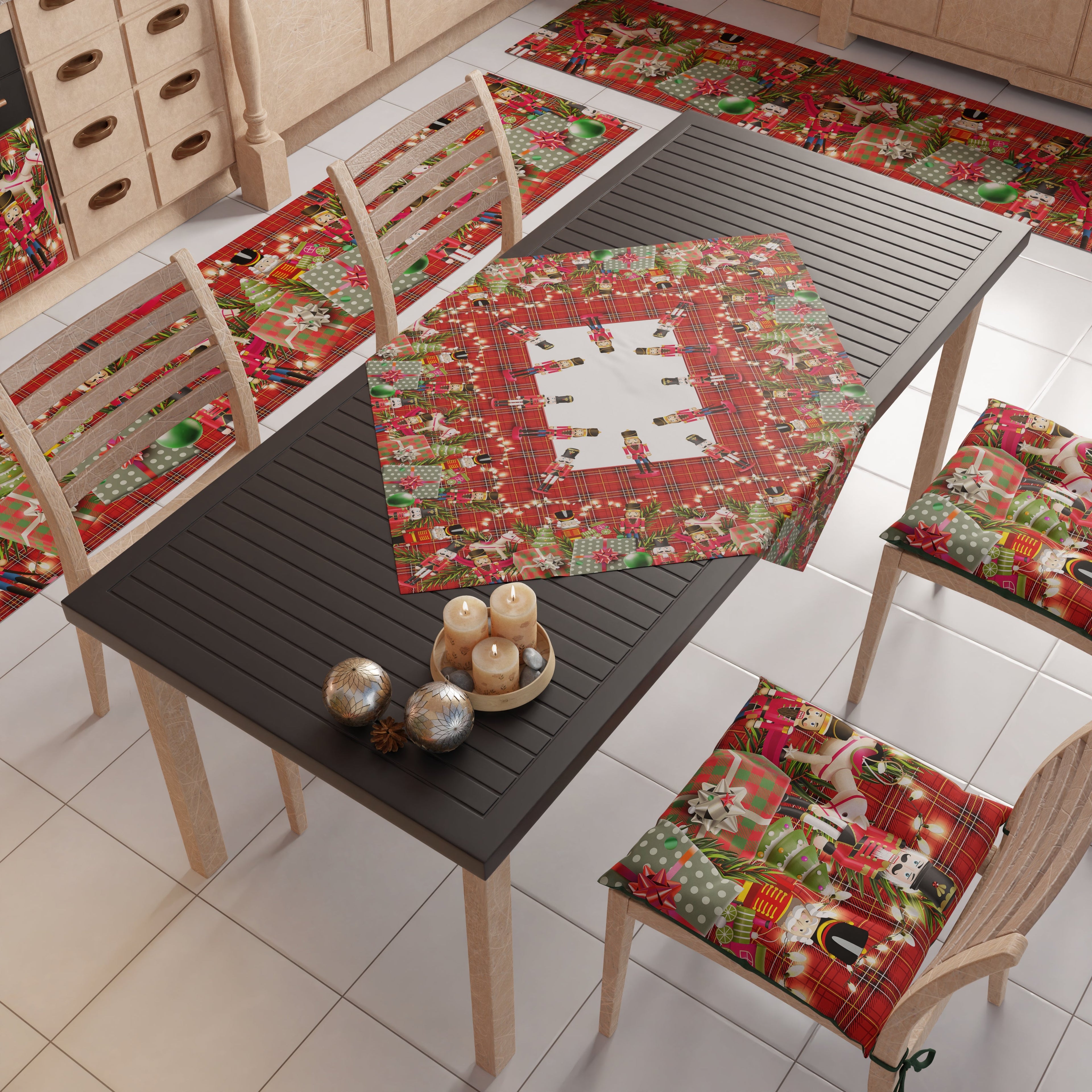 Centrotavola Natalizio per Cucina in Stampa Digitale Soldatini
