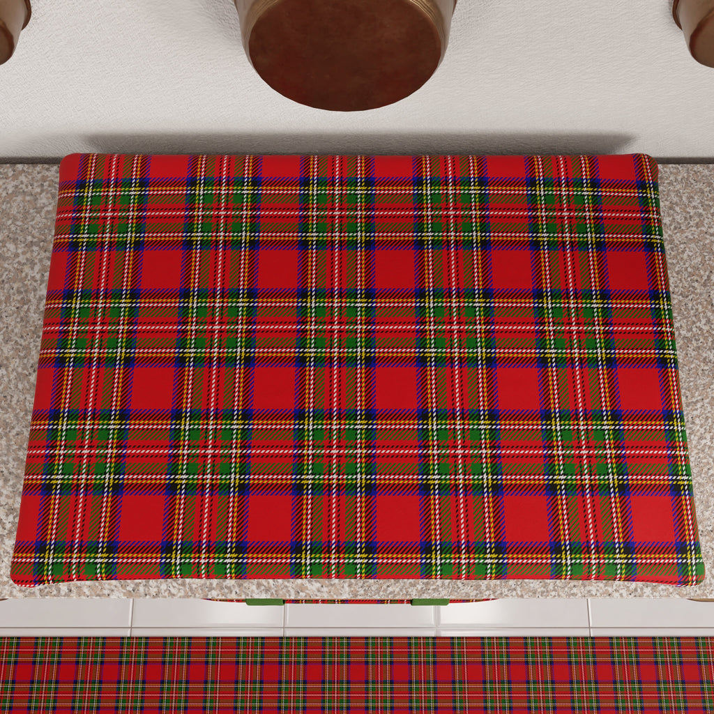 Coprifornello Natalizio Coprifuochi Cucina in Stampa Digitale Tartan, Fantasia Scozzese