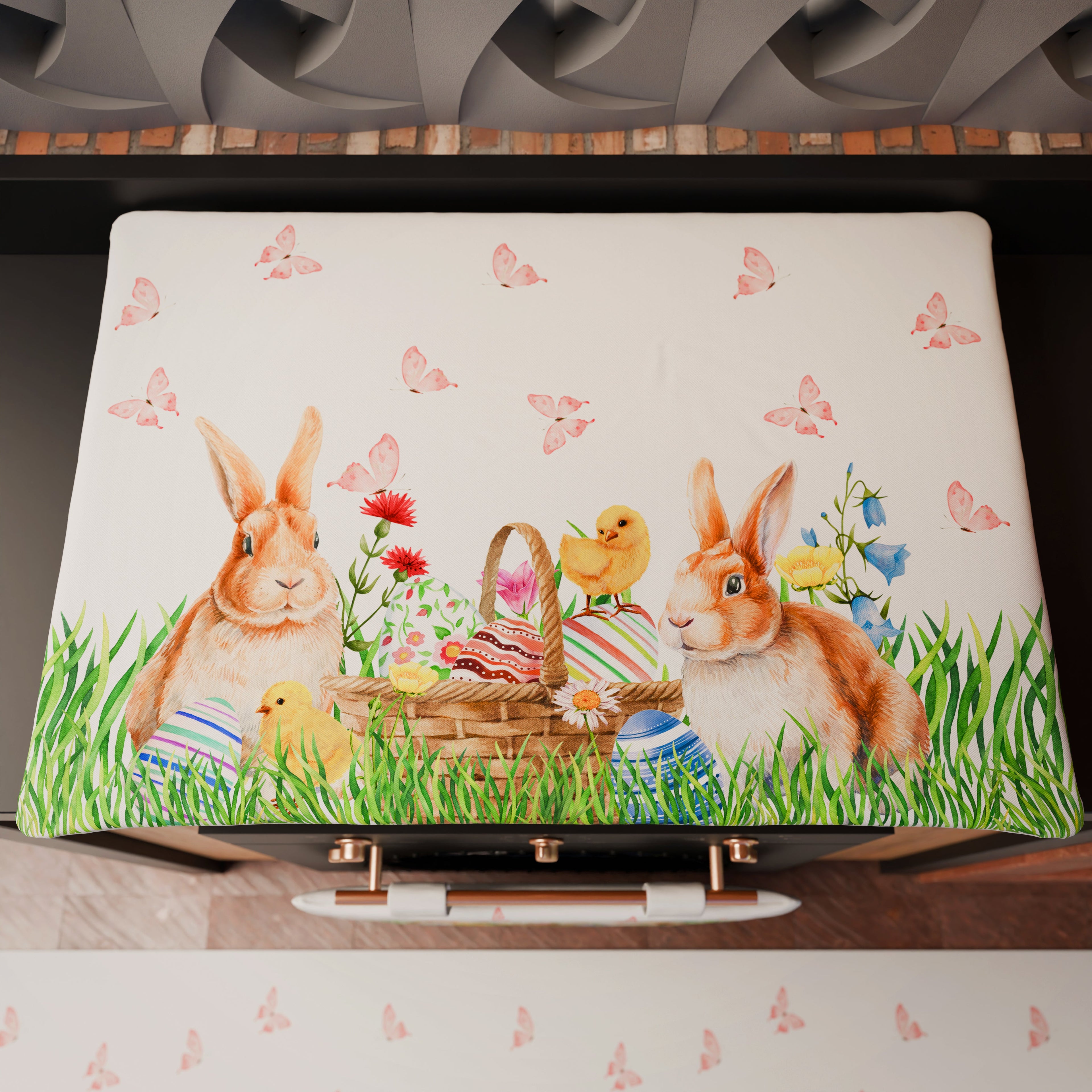 Coprifornello Pasqua Coprifuochi Cucina in Stampa Digitale Bunny
