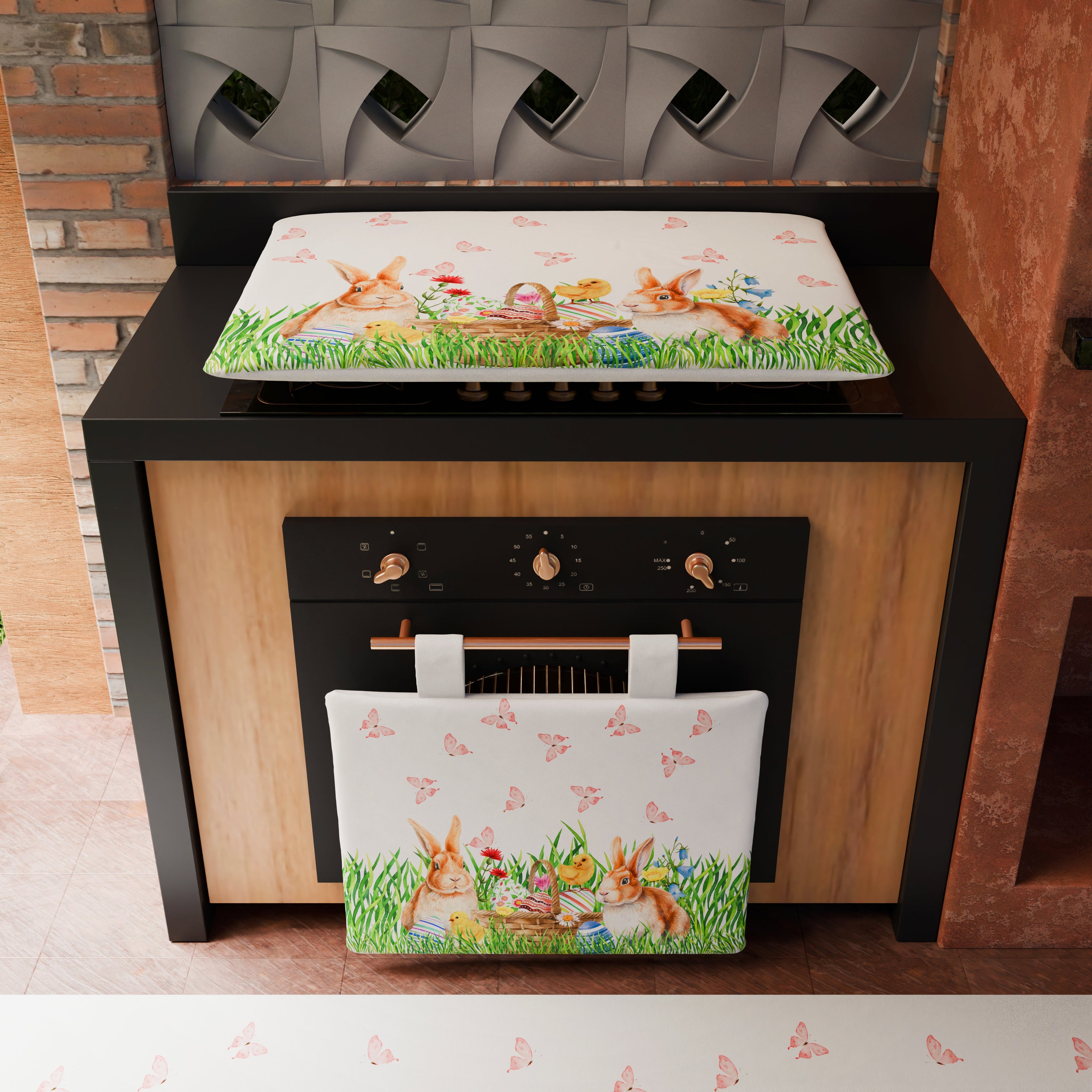 Coprifornello Pasqua Coprifuochi Cucina in Stampa Digitale Bunny