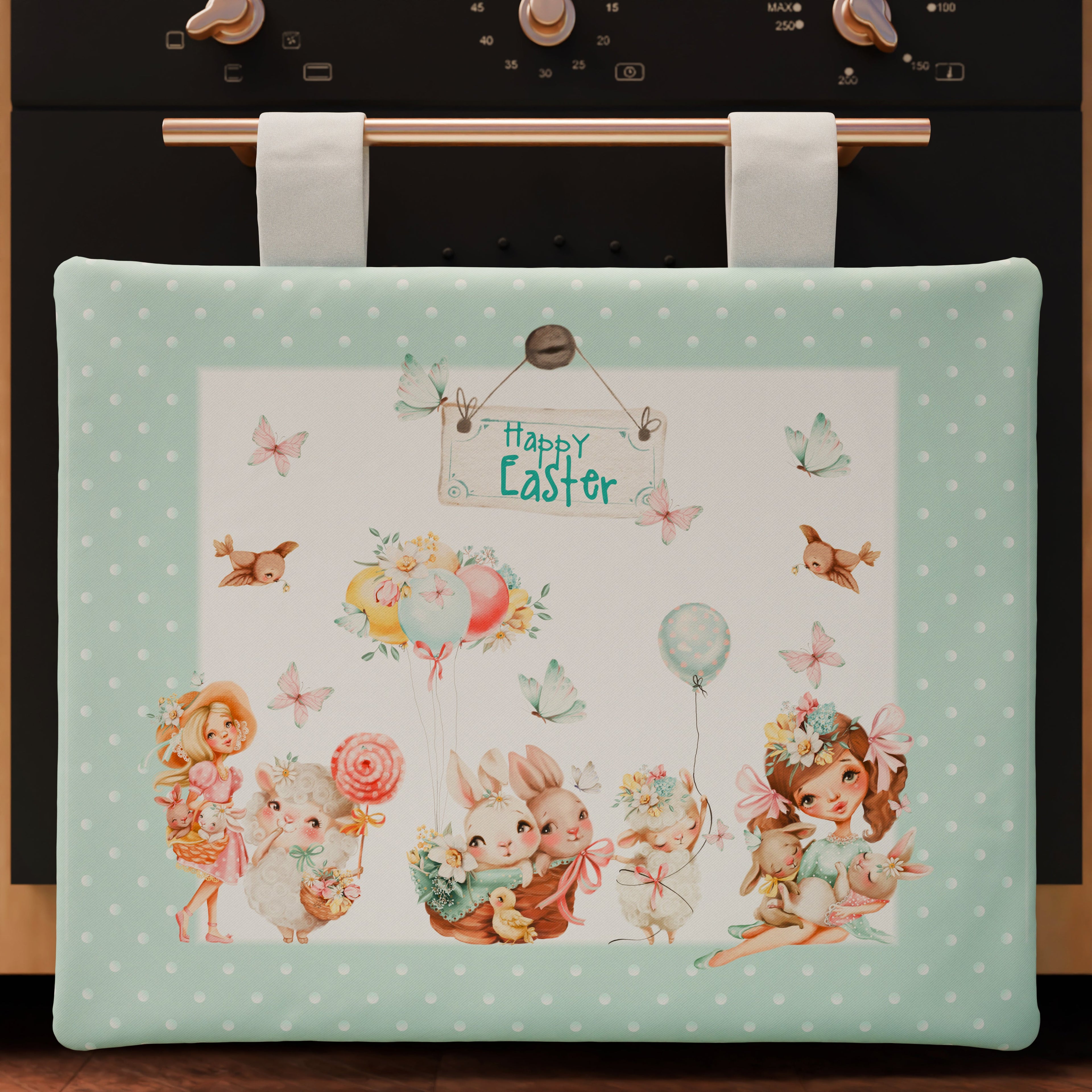 Copriforno Pasqua per Cucina in Stampa Digitale Dolly
