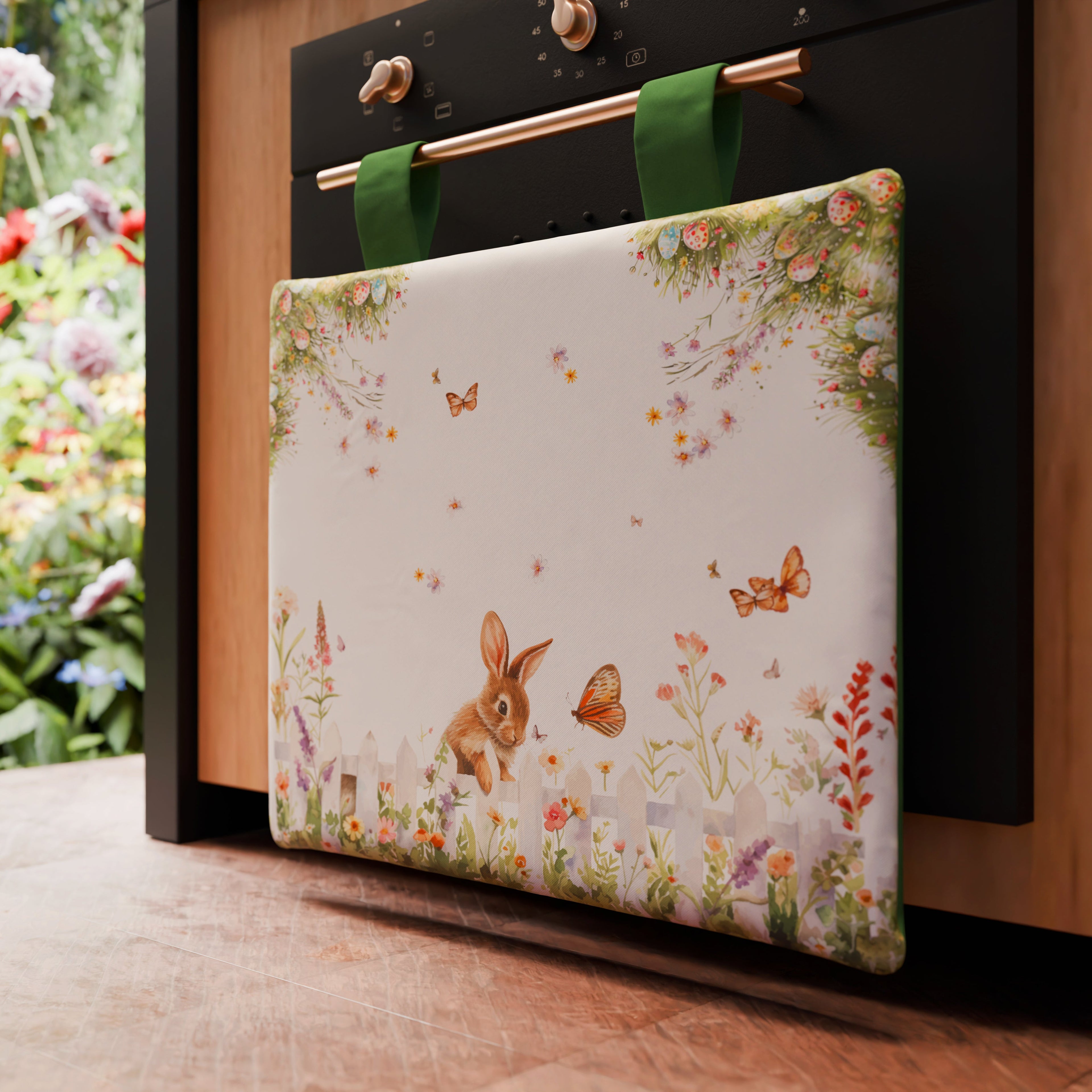 Copriforno Pasqua per Cucina in Stampa Digitale Garden