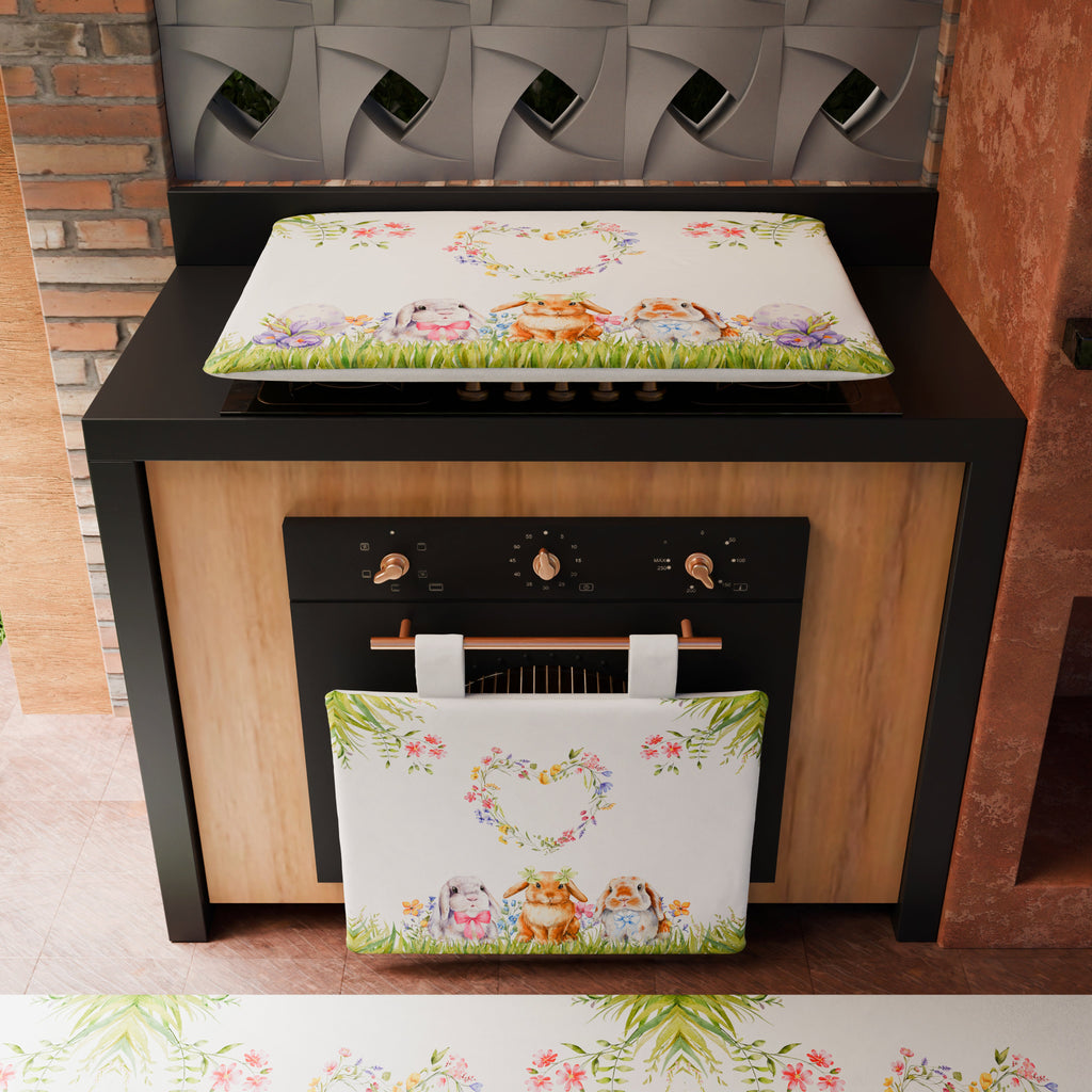 Coprifornello Pasqua Coprifuochi Cucina in Stampa Digitale Rabbit