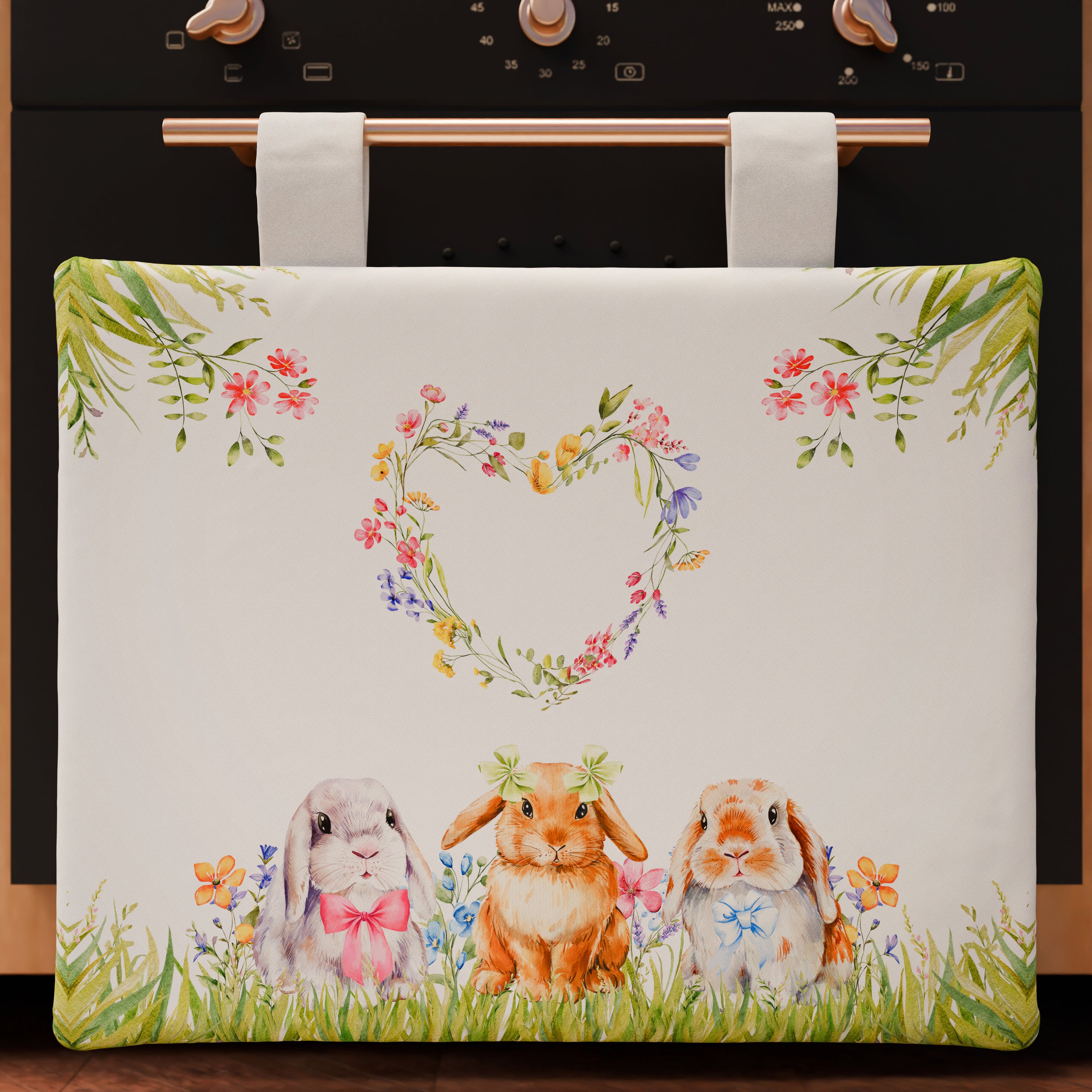 Copriforno Pasqua per Cucina in Stampa Digitale Rabbit