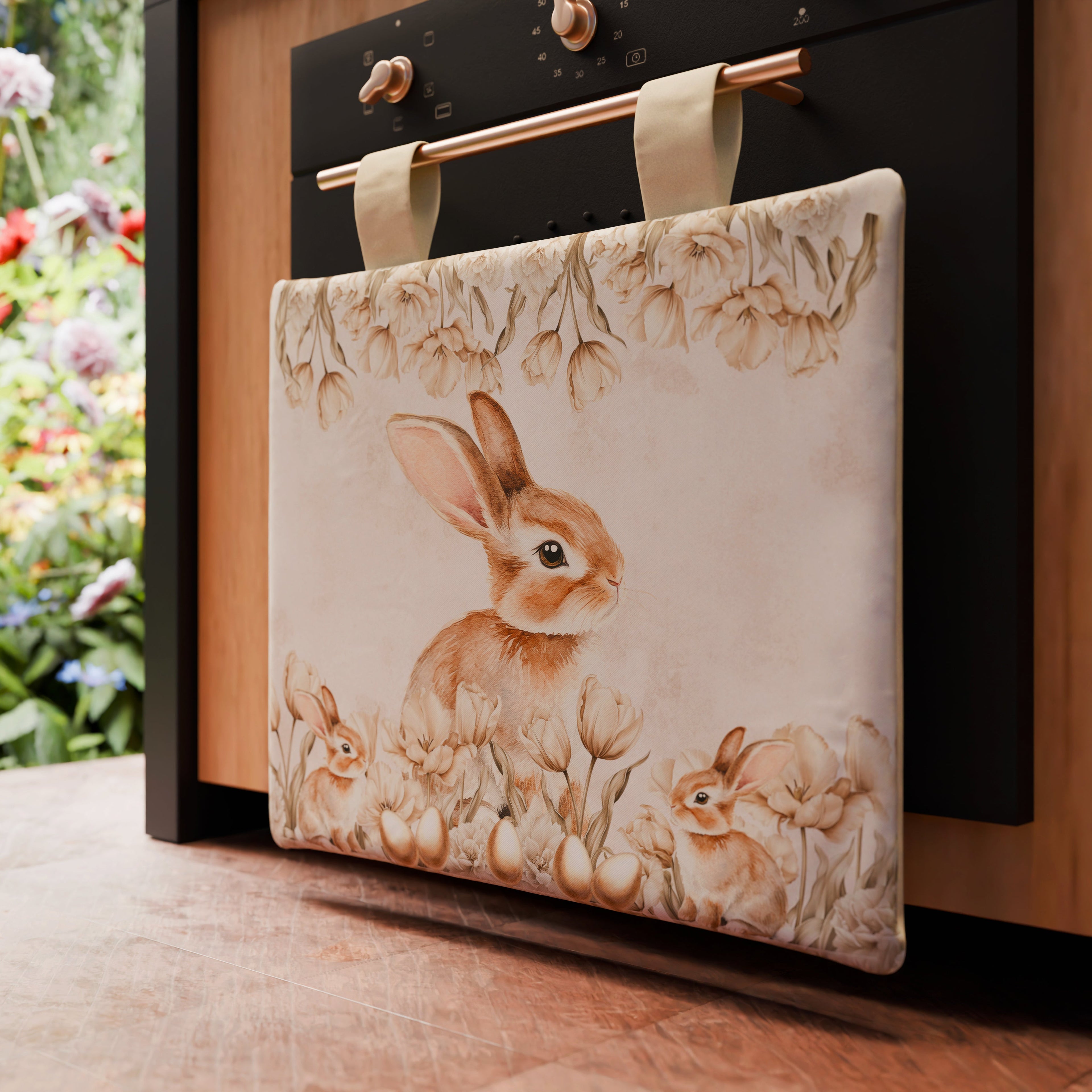 Copriforno Pasqua per Cucina in Stampa Digitale Sweet Easter