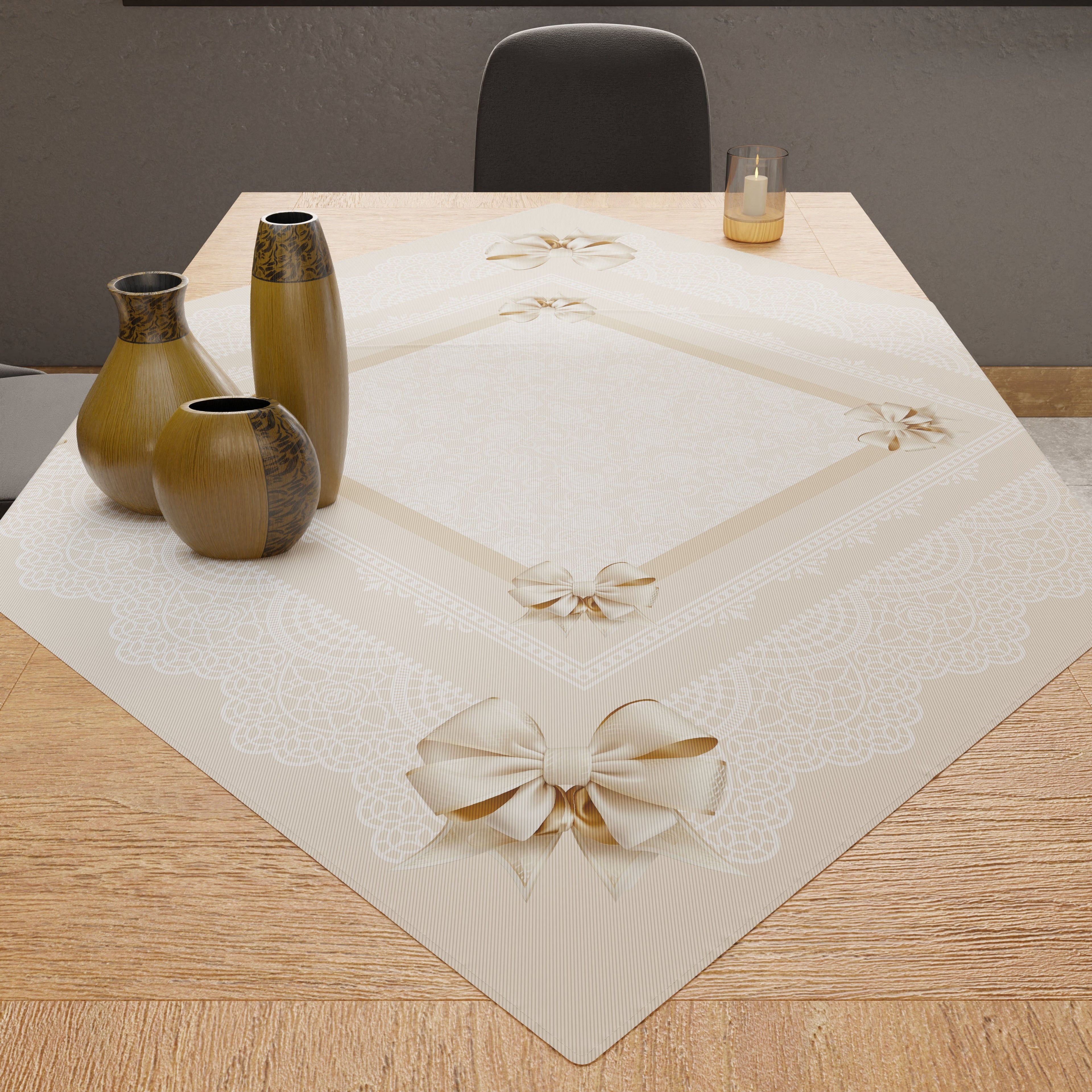 Centrotavola Moderno Cucina in Stampa Digitale Fiocco Beige