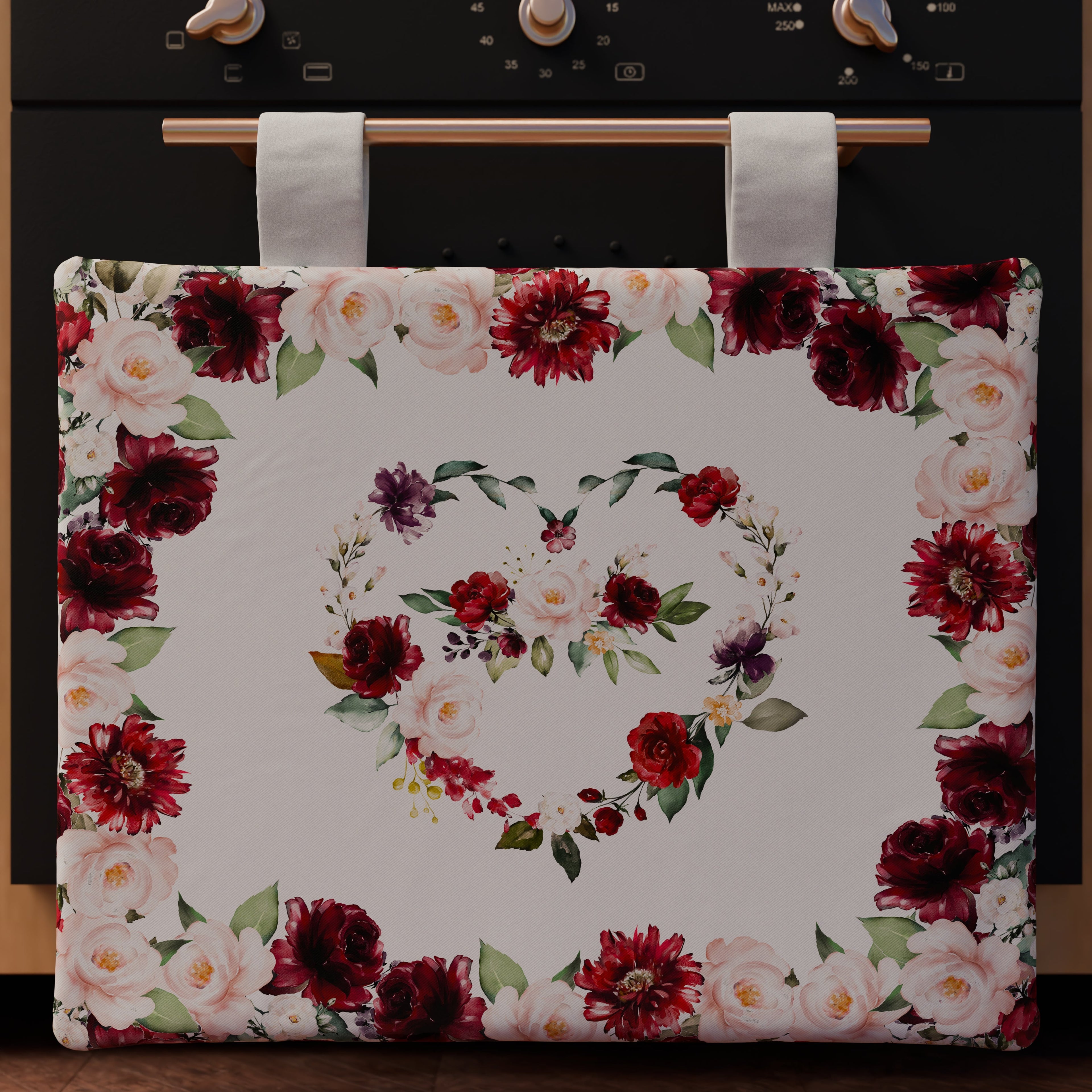 Copriforno per Cucina in Stampa Digitale Floreale-07 1pz 45x55cm