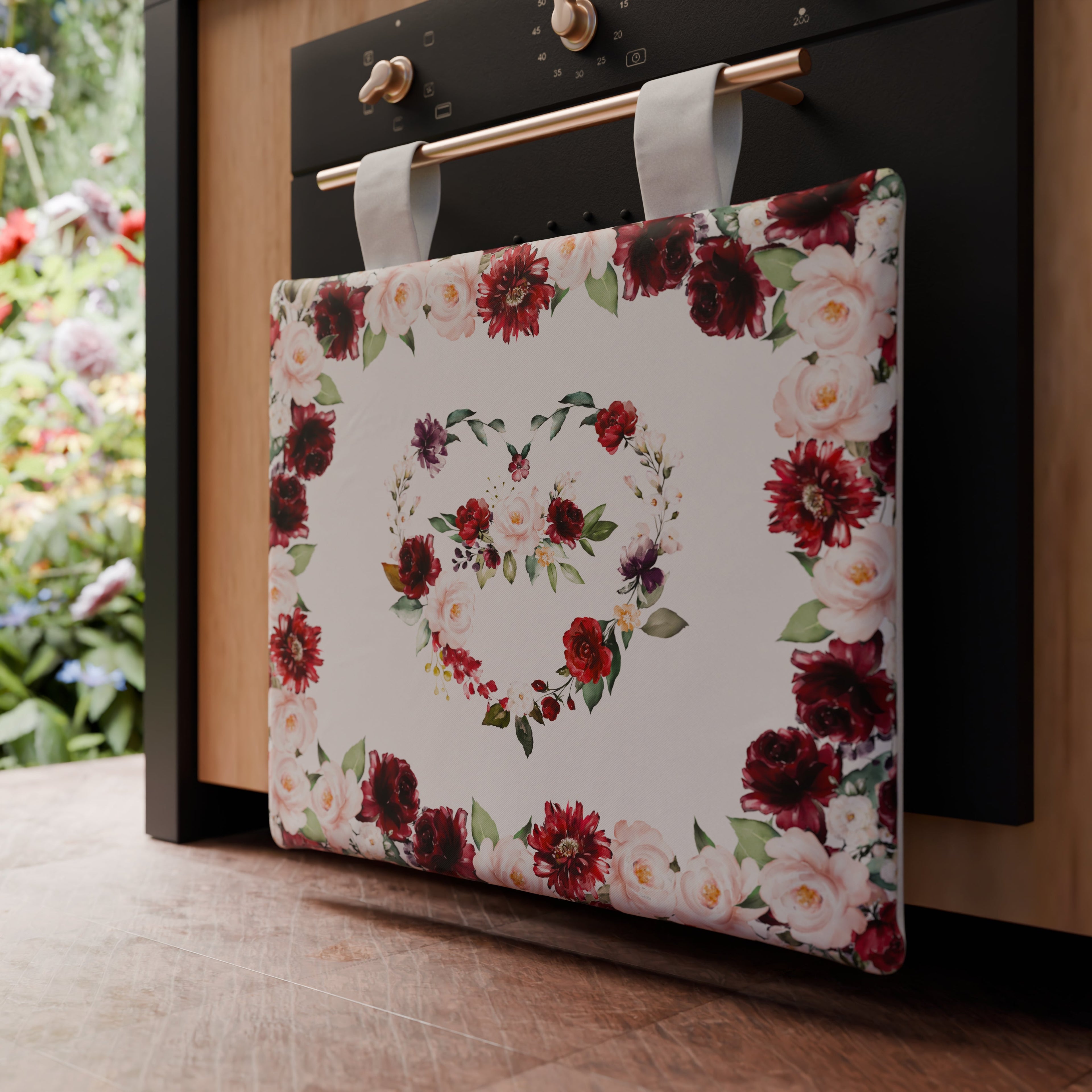 Copriforno per Cucina in Stampa Digitale Floreale-07 1pz 45x55cm