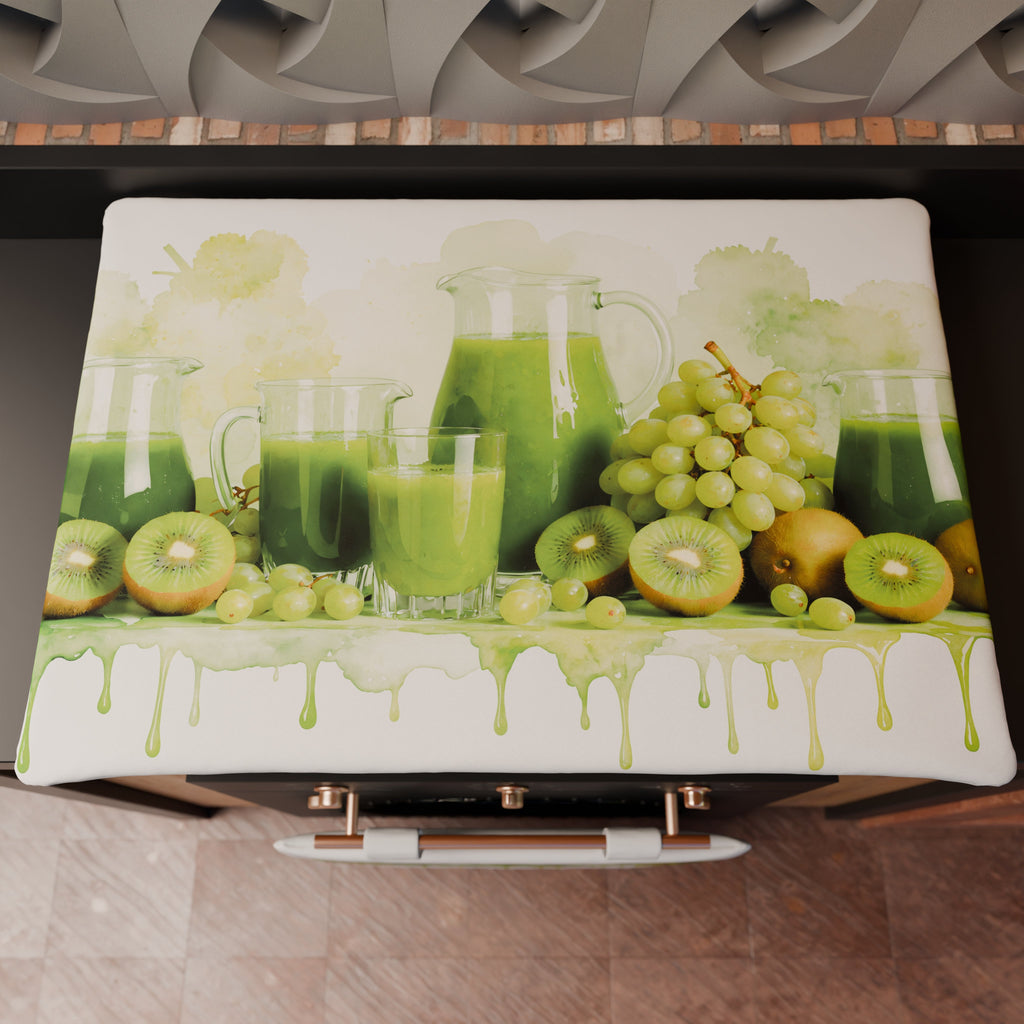 Coprifornello Coprifuochi Cucina in Stampa Digitale Fruit - Kiwi e Uva