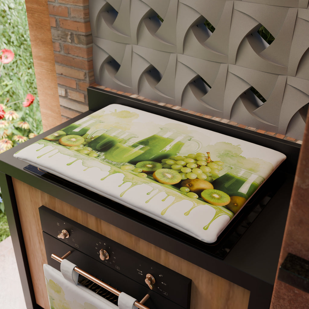 Coprifornello Coprifuochi Cucina in Stampa Digitale Fruit - Kiwi e Uva