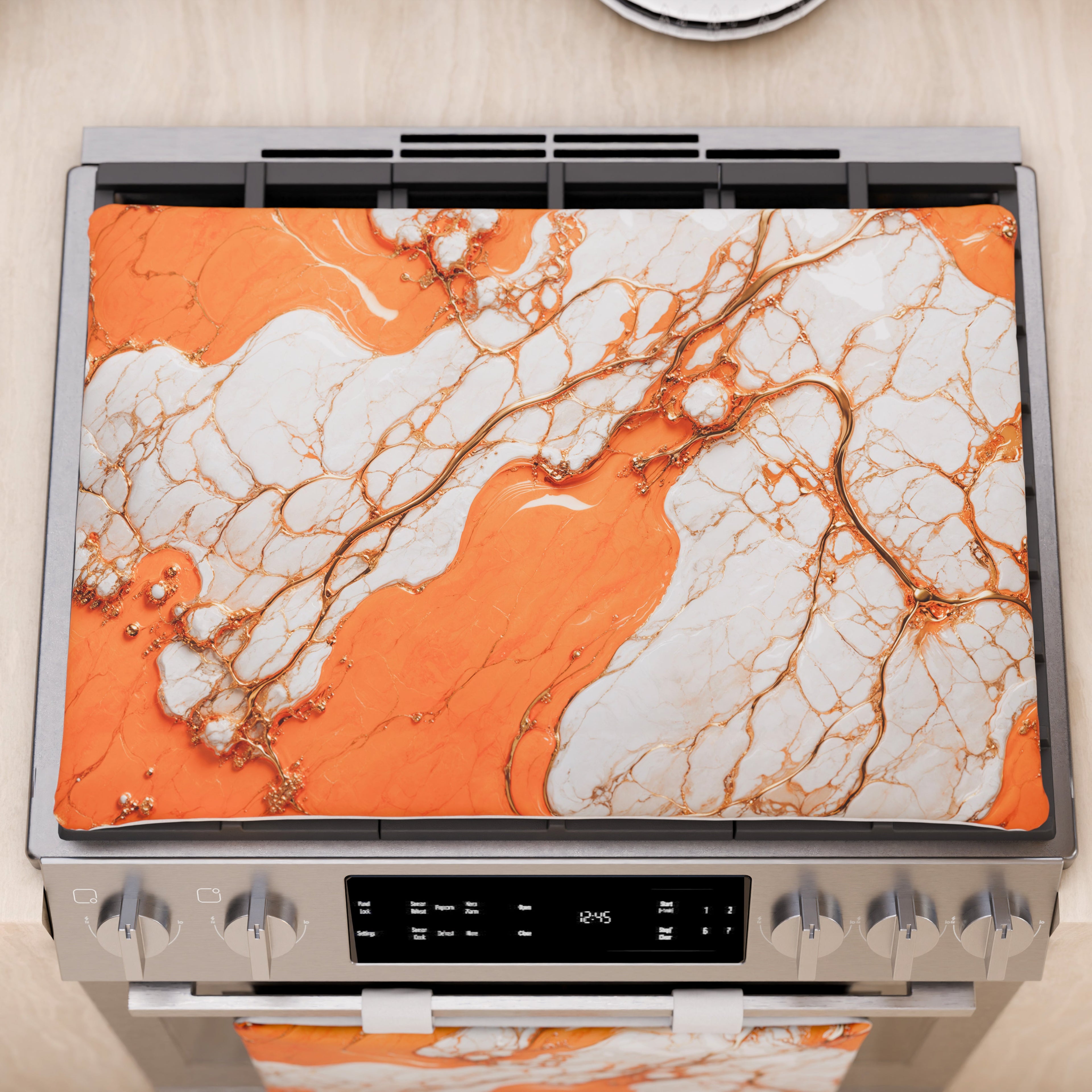 Coprifornelli e Coprifuochi Effetto Marmo Aurange
