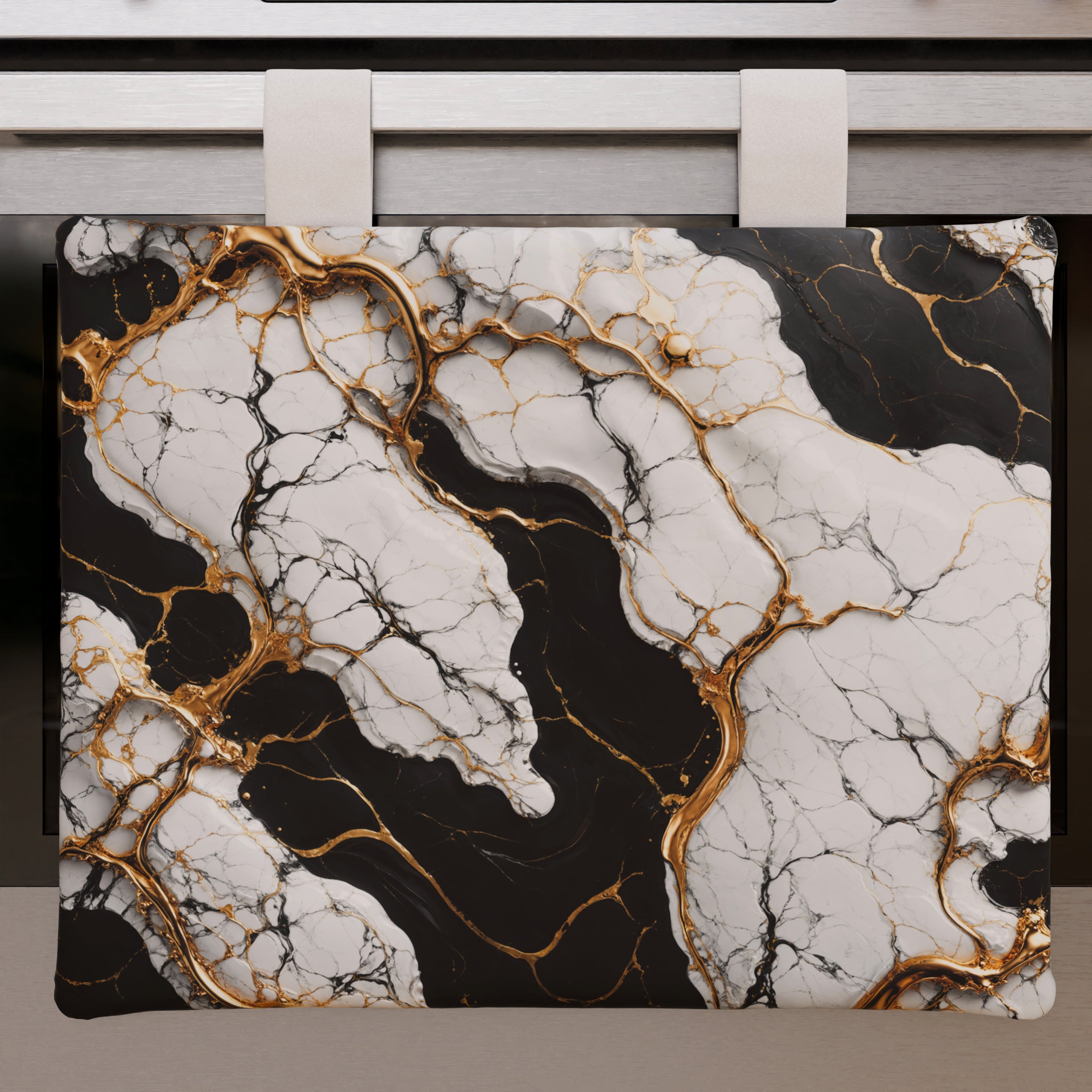 Copriforno Elegante Moderno Effetto Marmo Gildenite