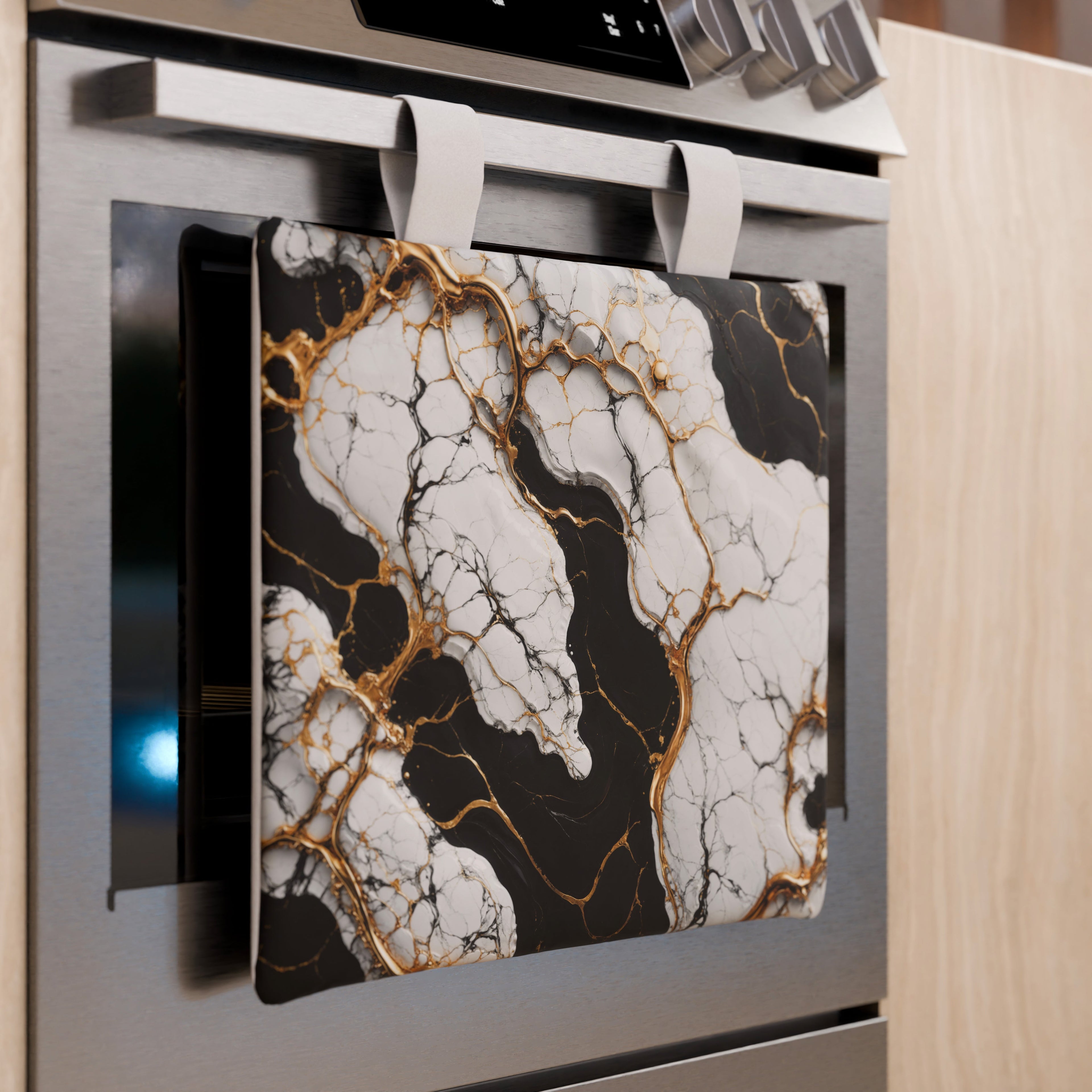Copriforno Elegante Moderno Effetto Marmo Gildenite