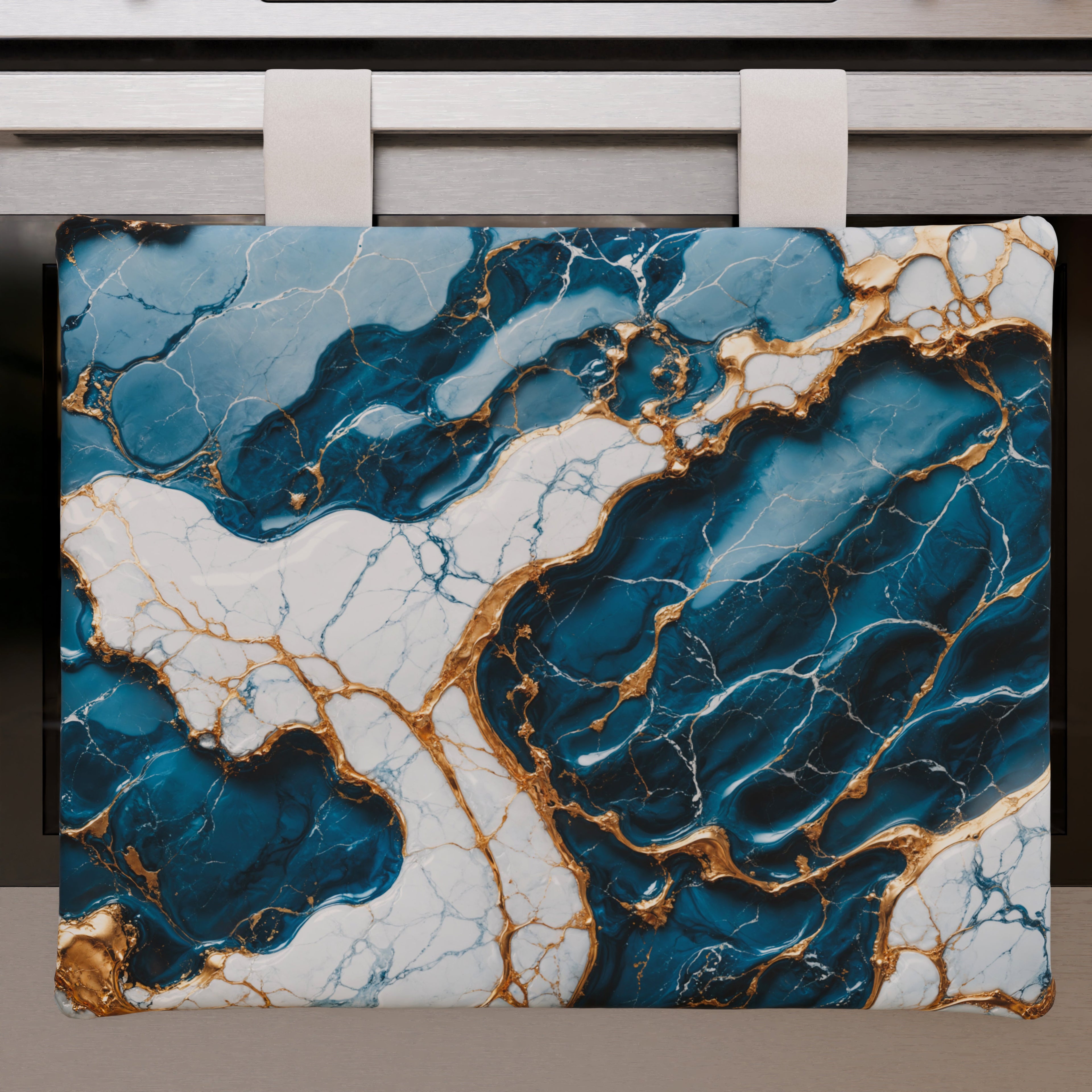 Copriforno Elegante Moderno Effetto Marmo Oceaglint