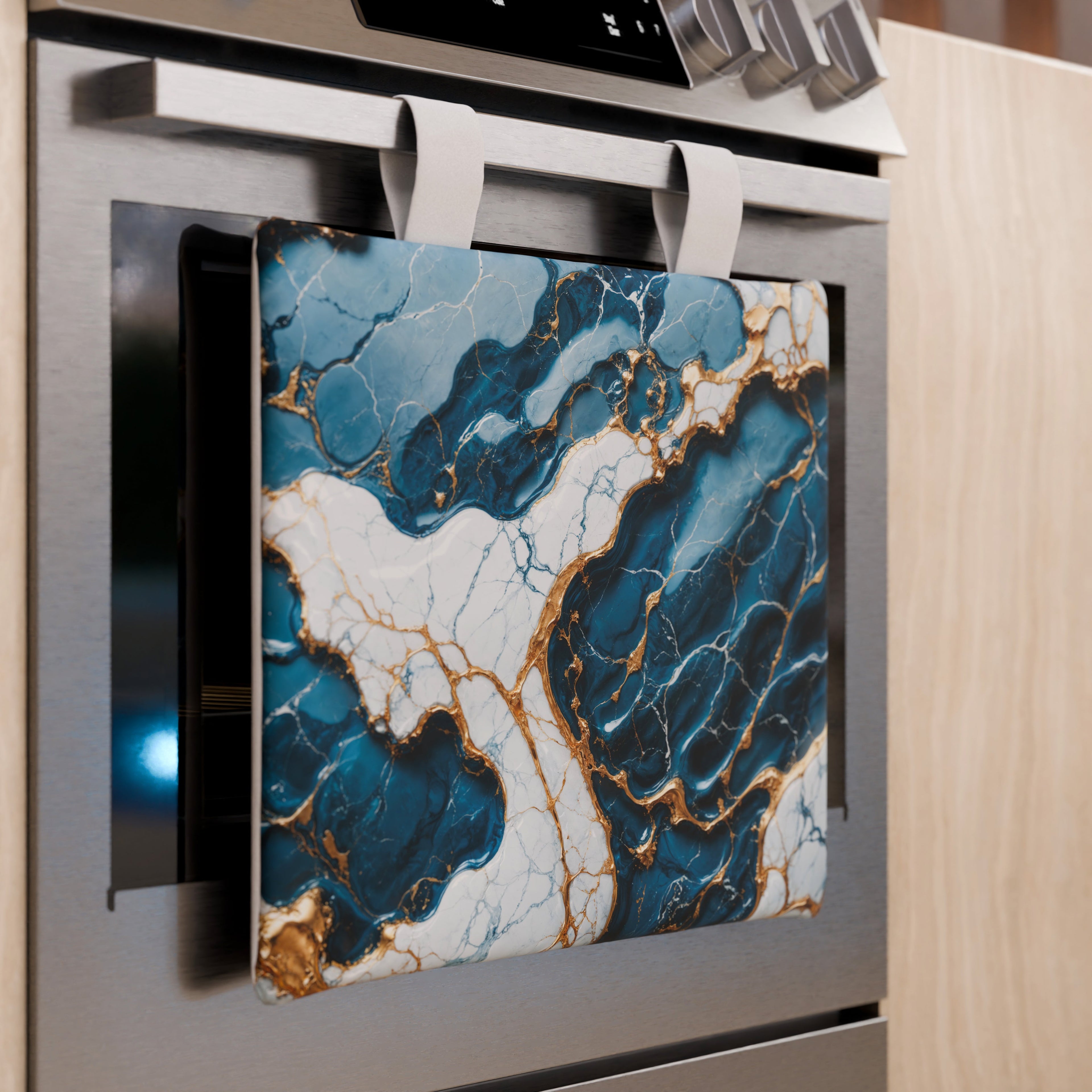 Copriforno Elegante Moderno Effetto Marmo Oceaglint