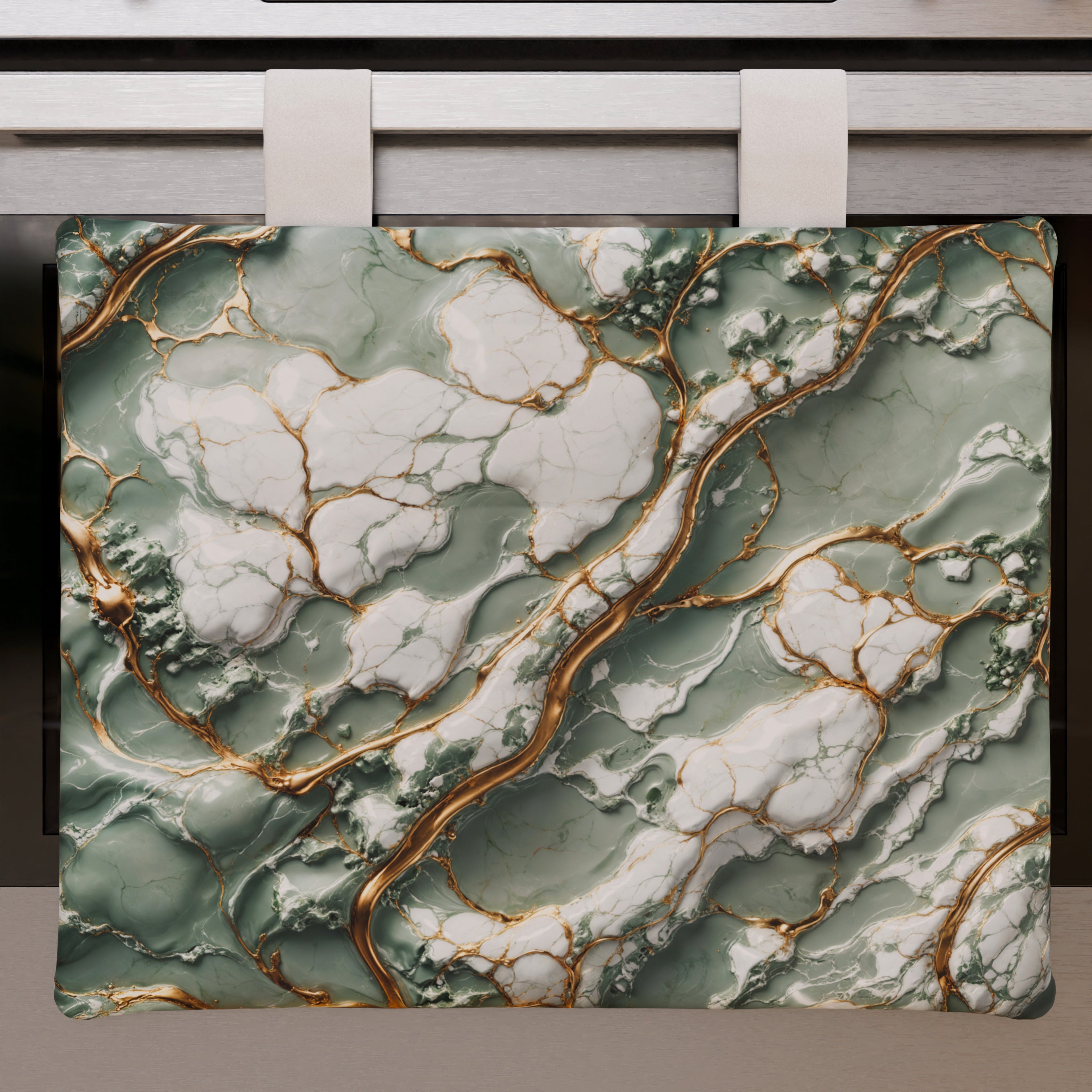 Copriforno Elegante Moderno Effetto Marmo Salvor