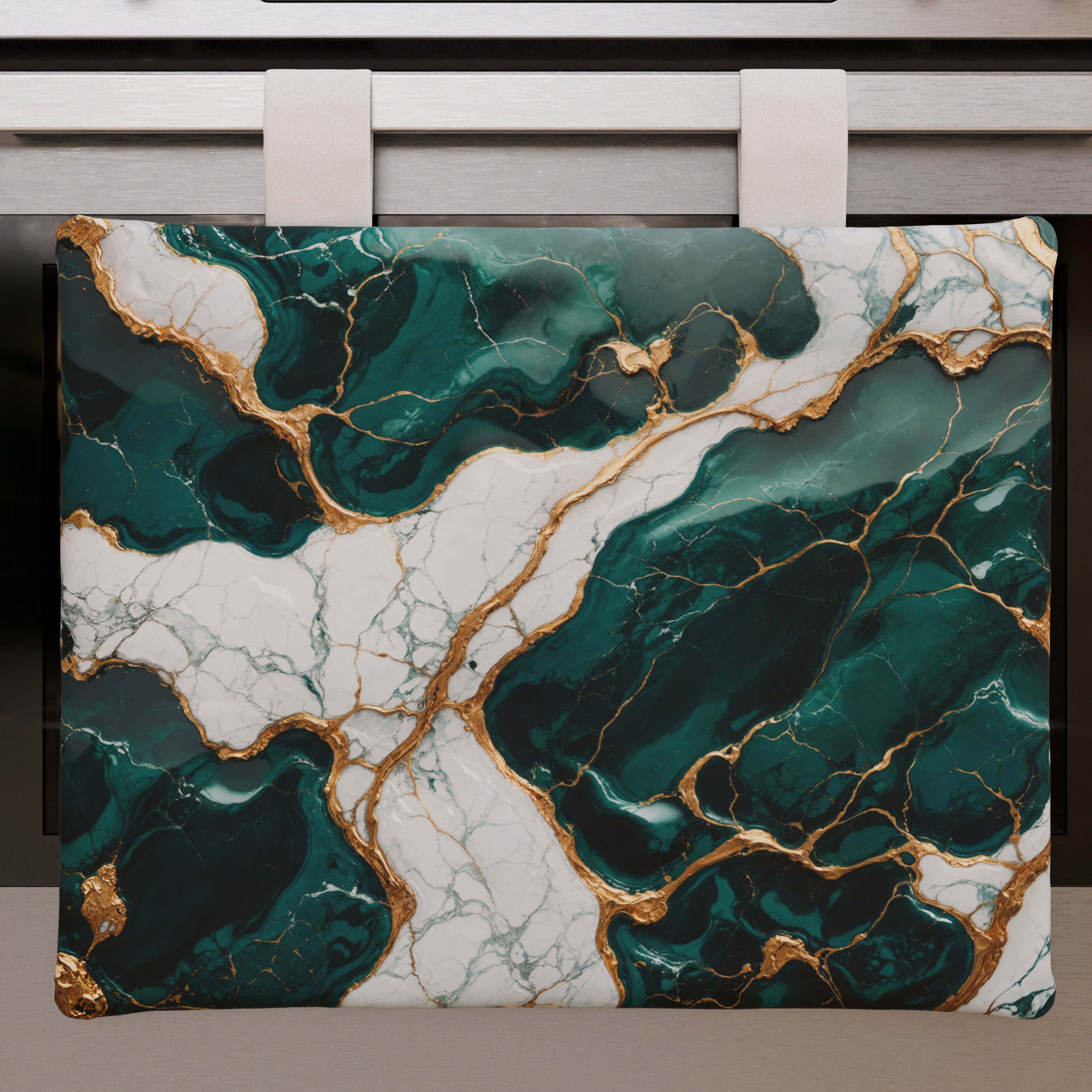 Copriforno Elegante Moderno Effetto Marmo Tealgem
