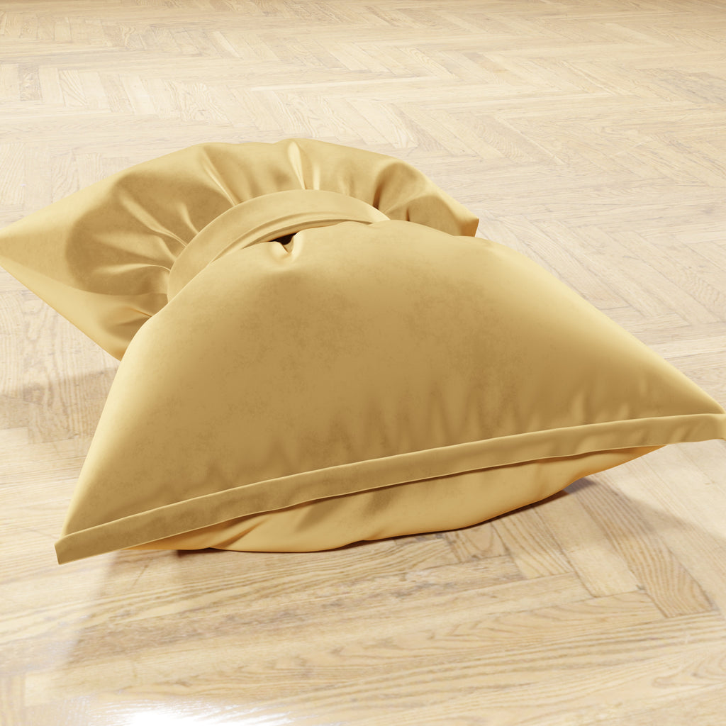 Cuscino Arredo Fiocco in Velluto 40x50 cm, Cuscino divano Oro